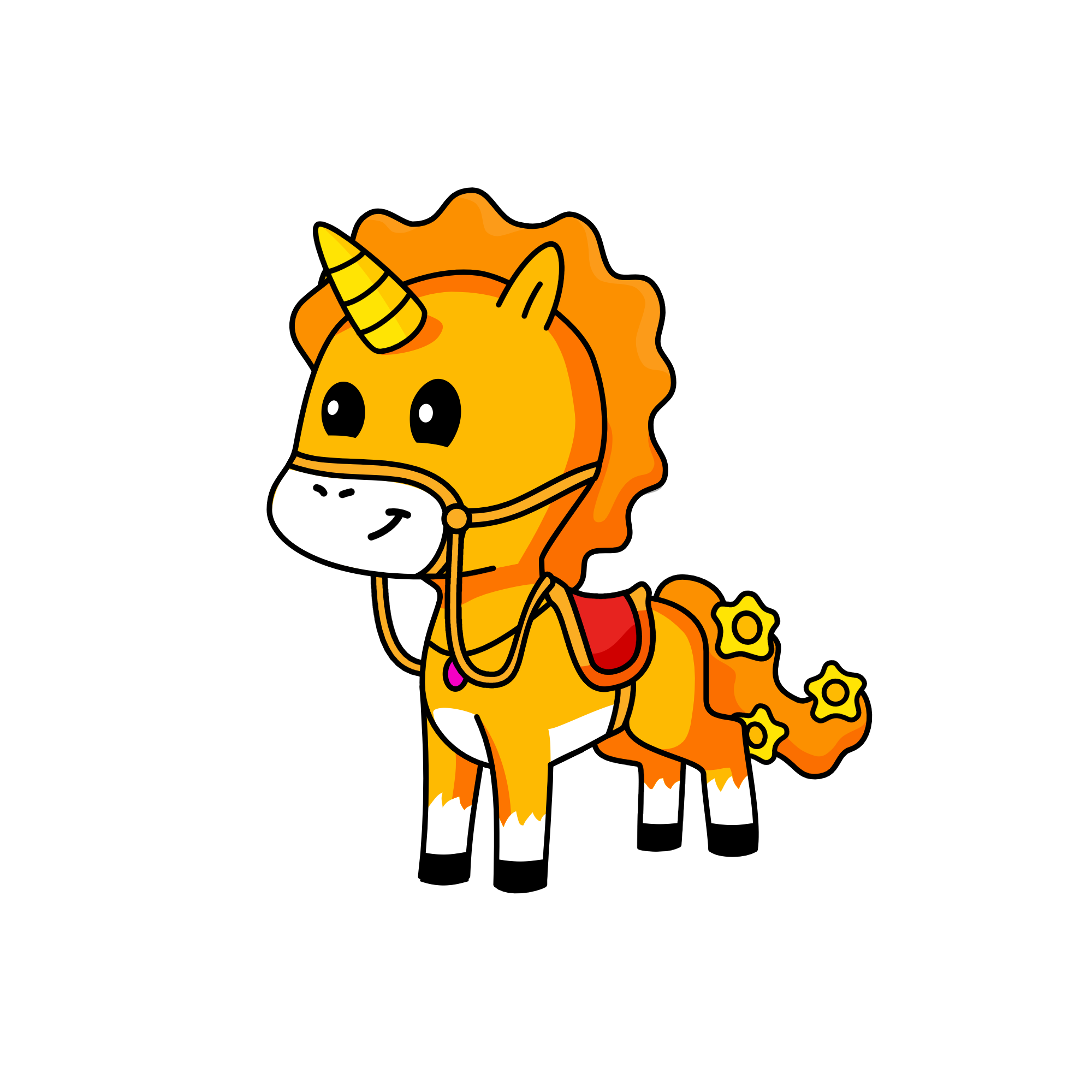 Maria Linda (the mom of Rosa Linda), the unicorn
