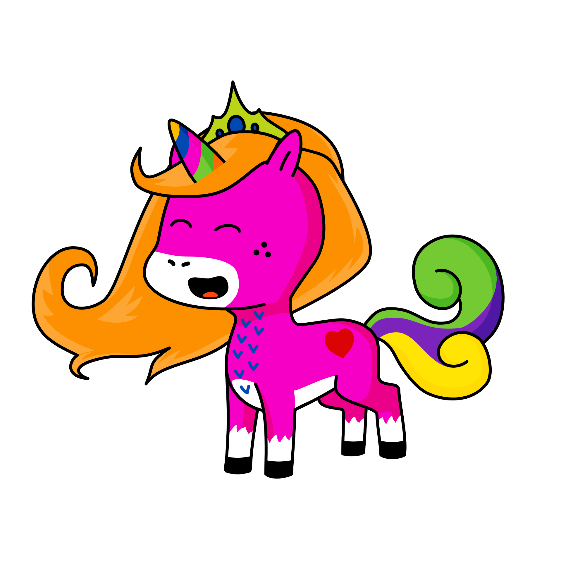 Diamond Rose, the unicorn