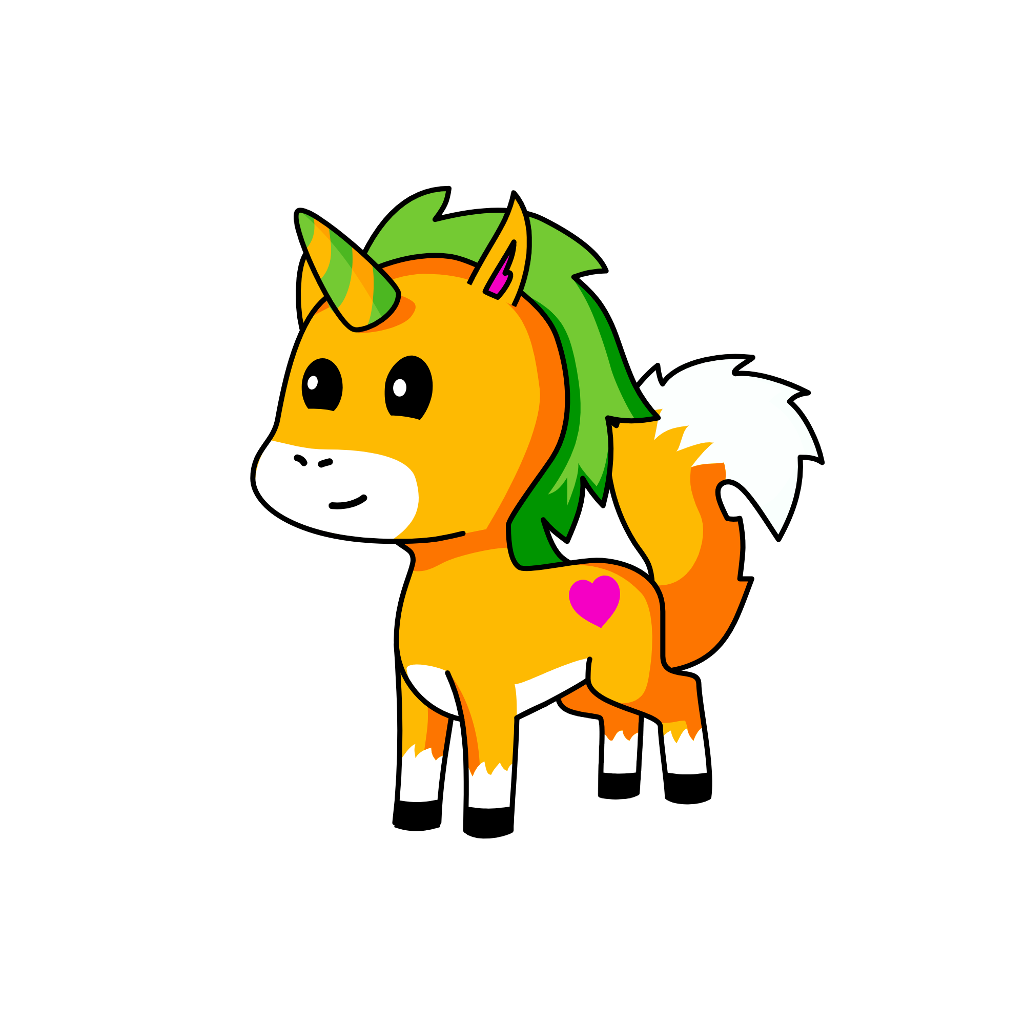 Simba the Stupic Butt, the unicorn