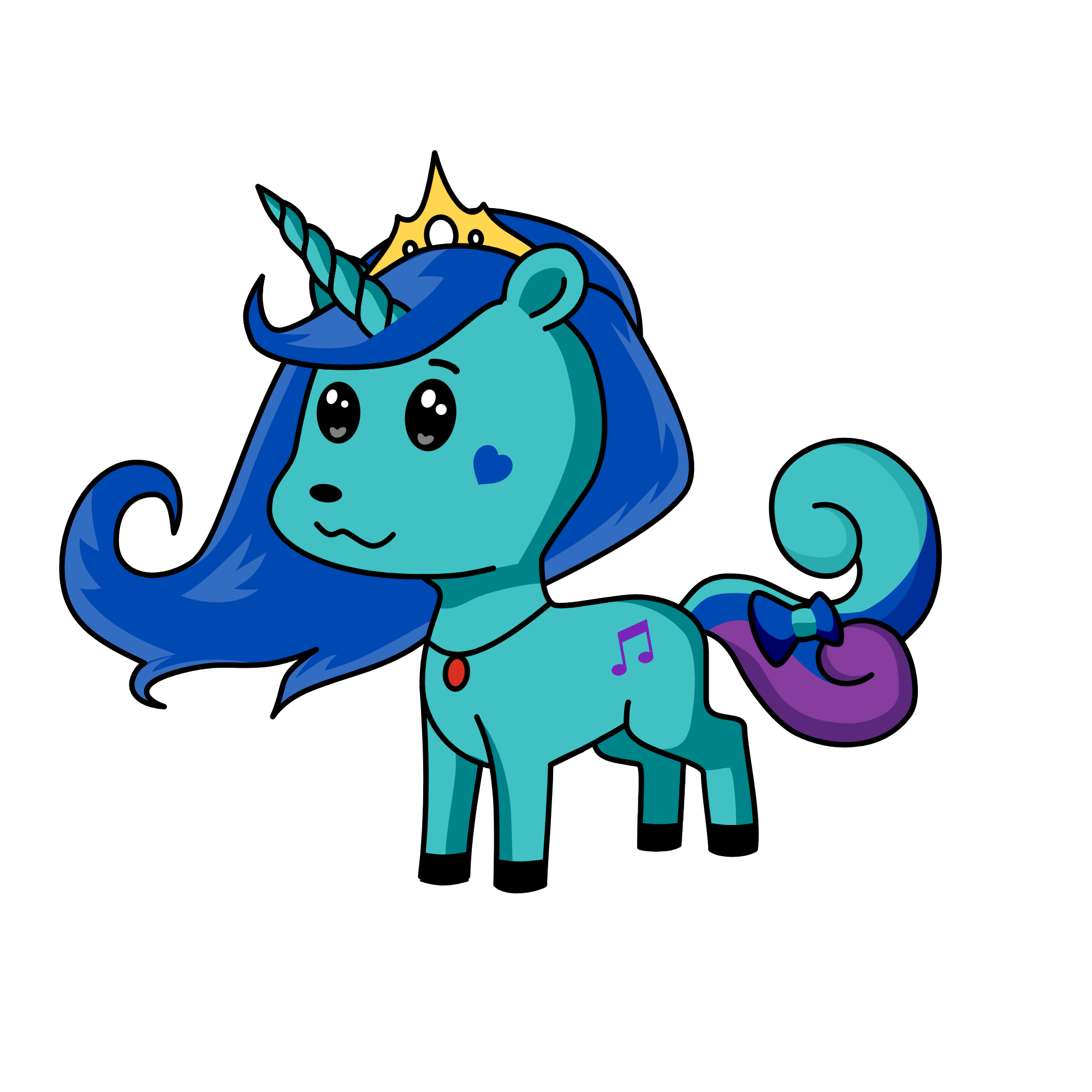 Queen Snow, the unicorn