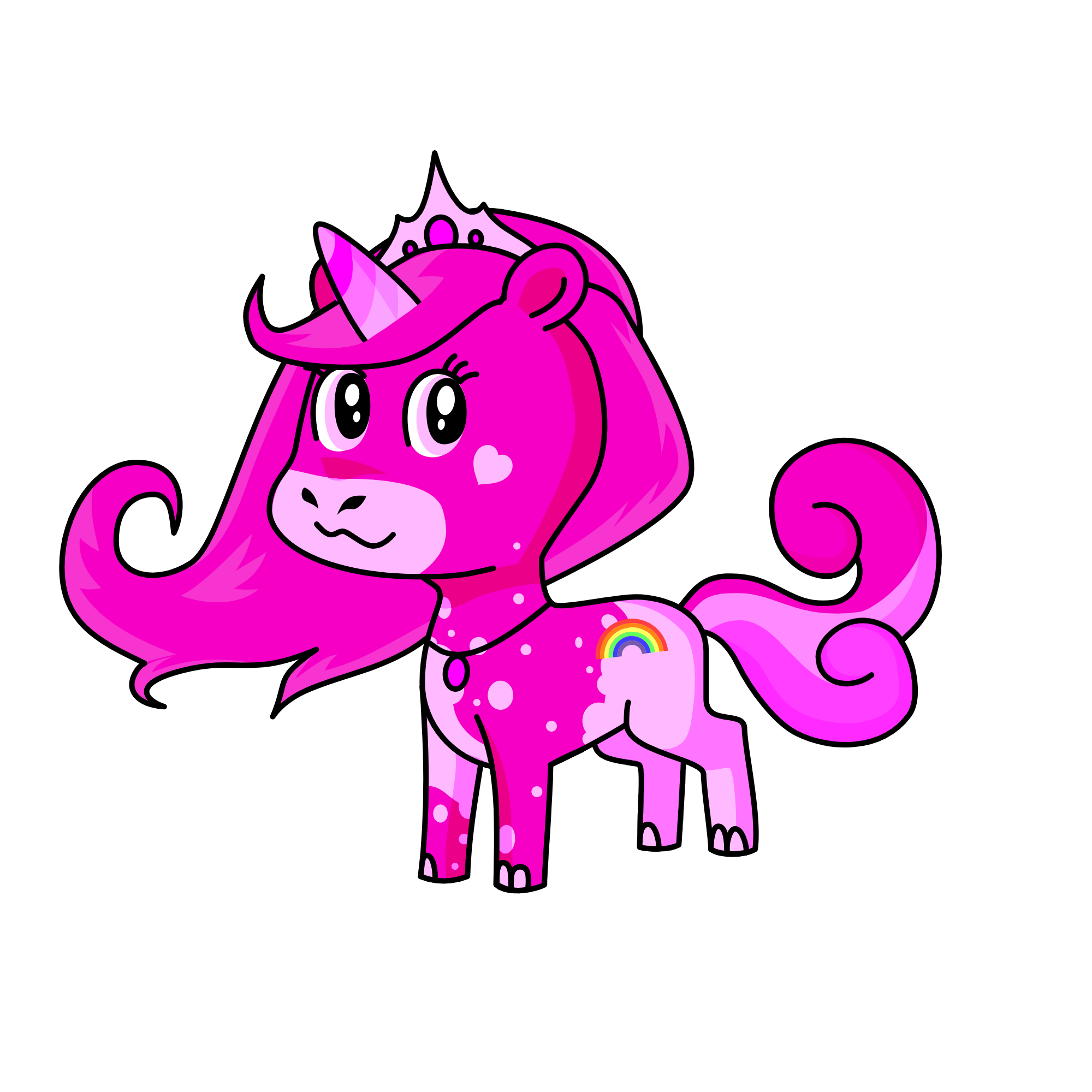 Pinky, the unicorn