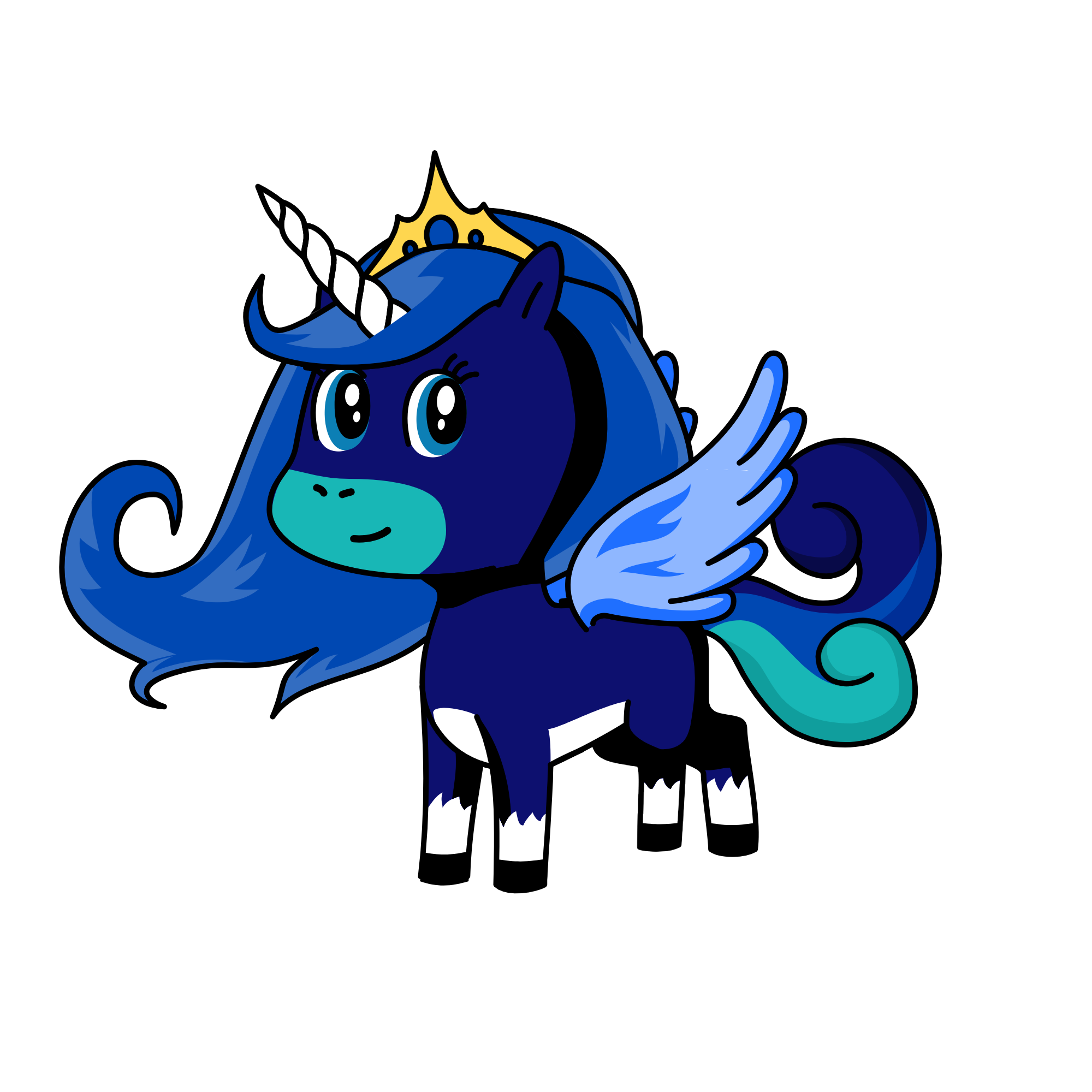 Princess Luna, the unicorn