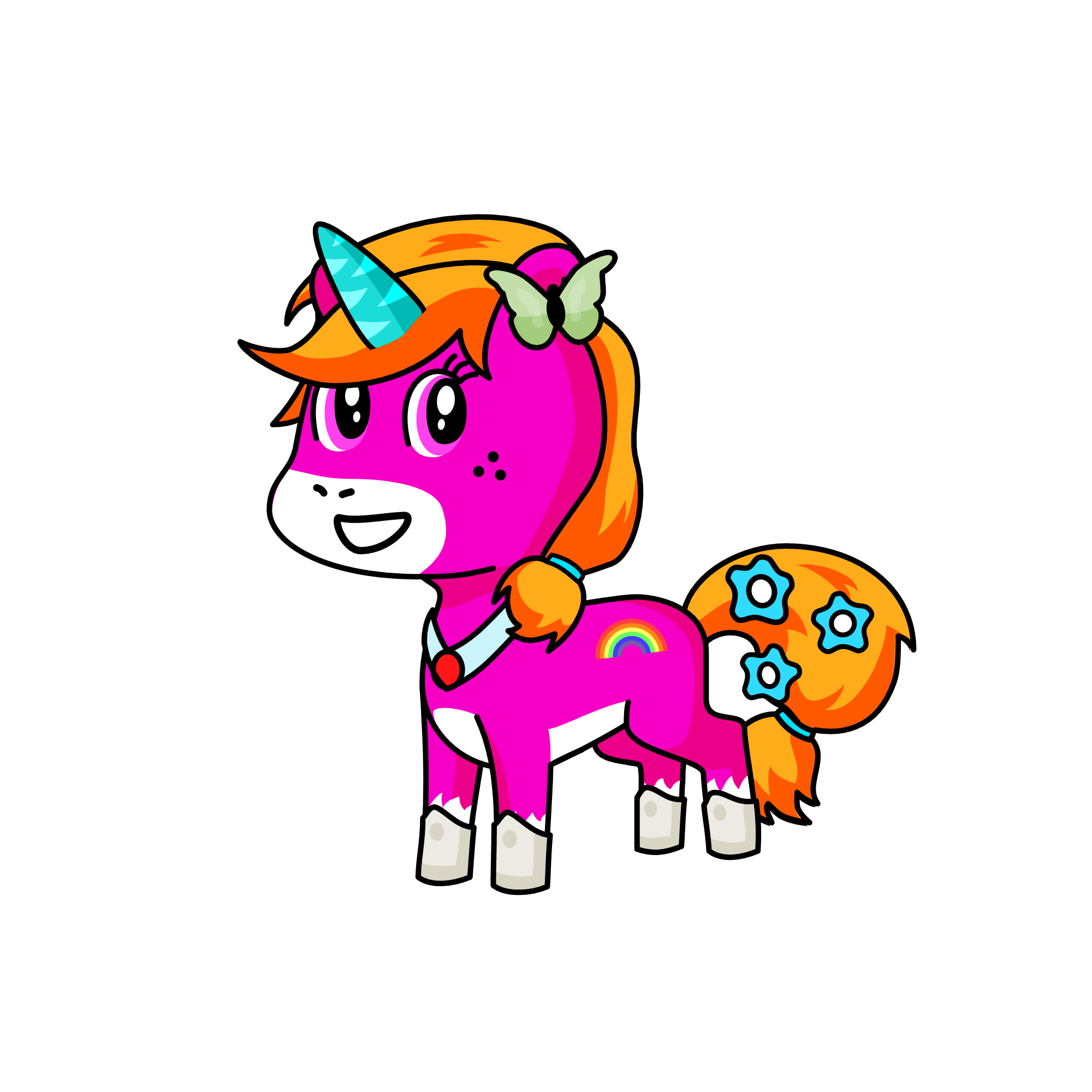 Rainbie, the unicorn