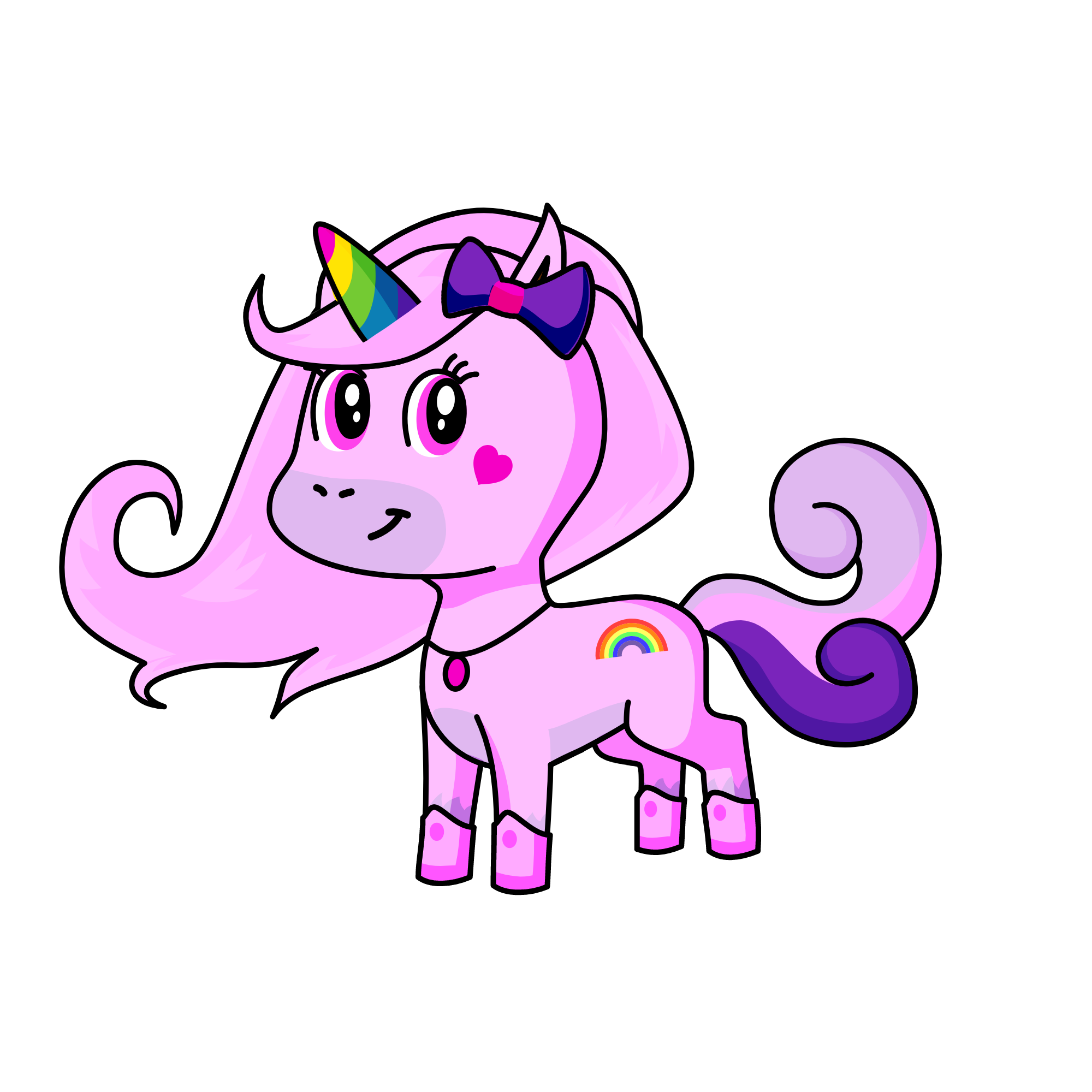 pink, the unicorn