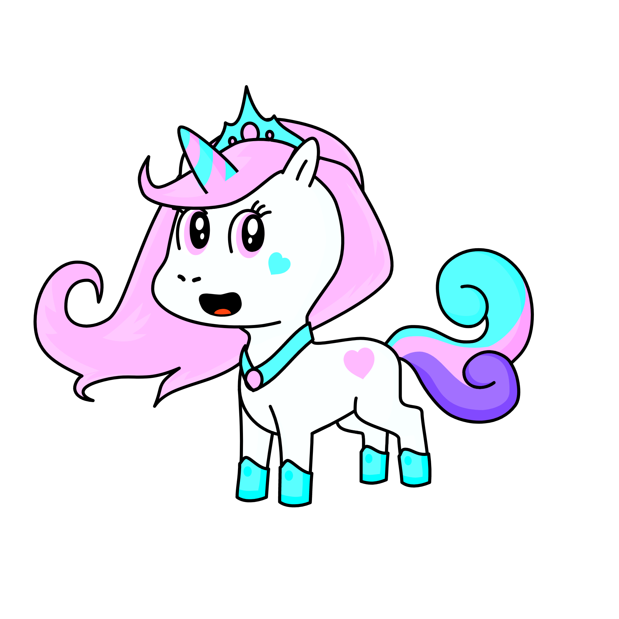 Princess Cotton, the unicorn