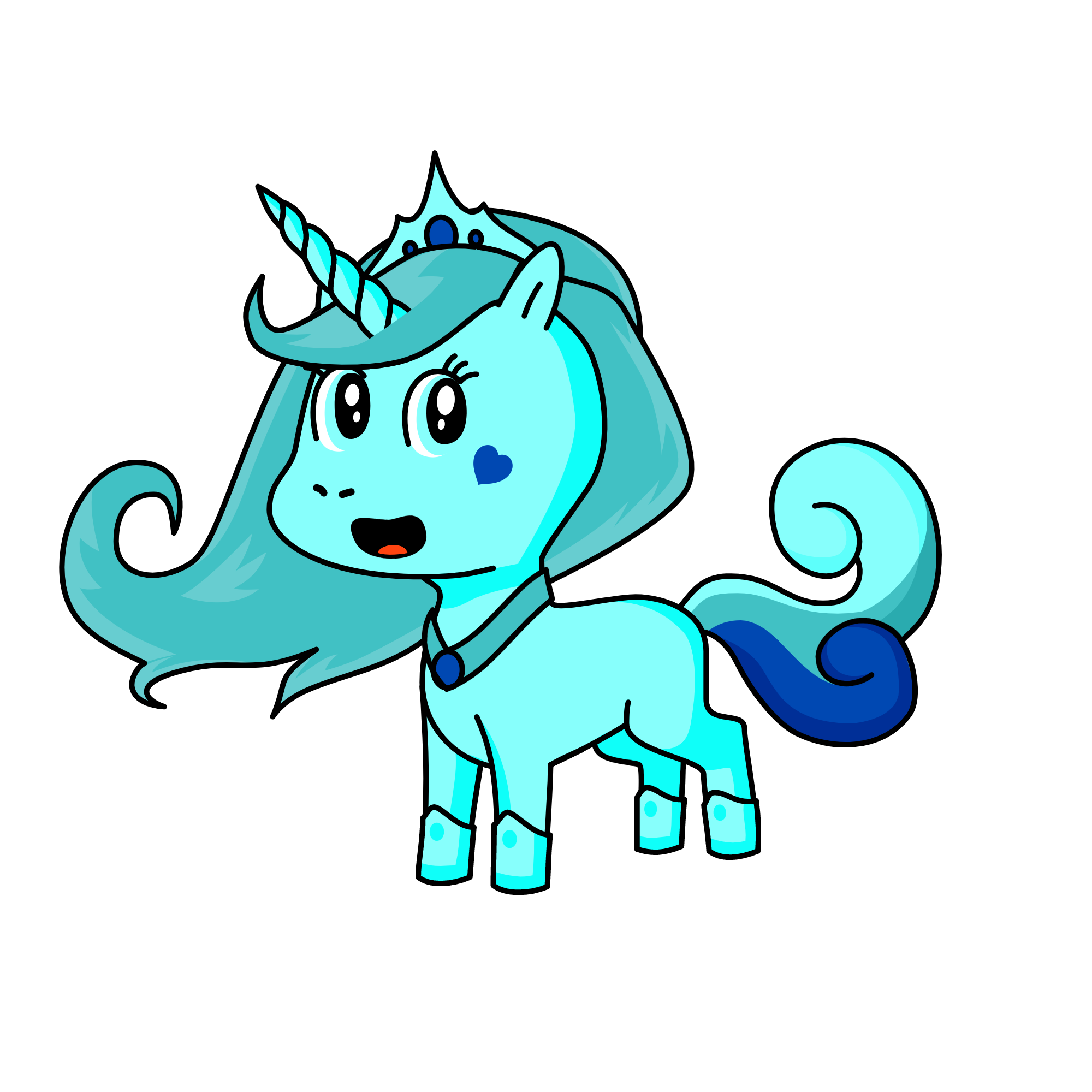 Queen Of The Sky, the unicorn