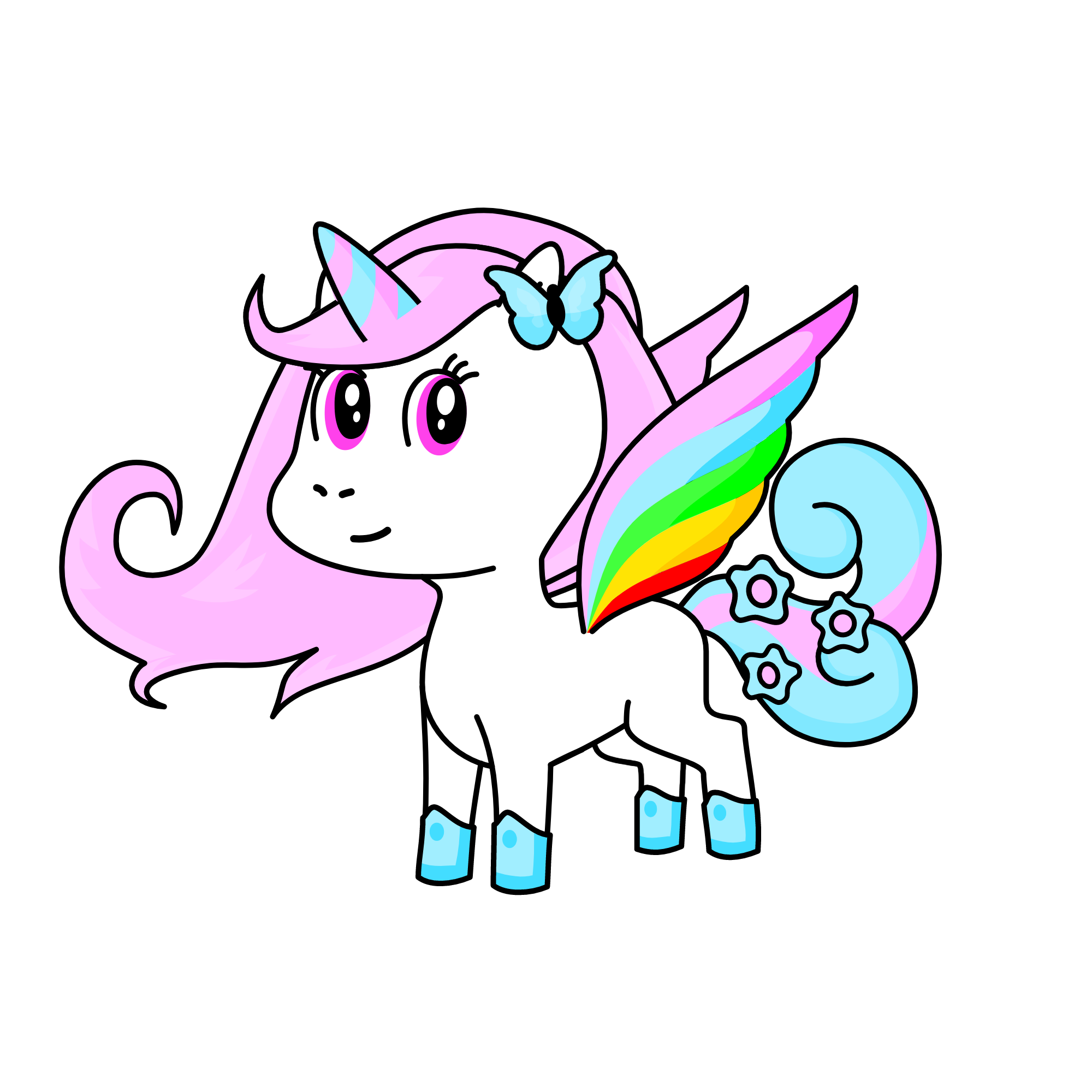 Pastel Rainbow, the unicorn