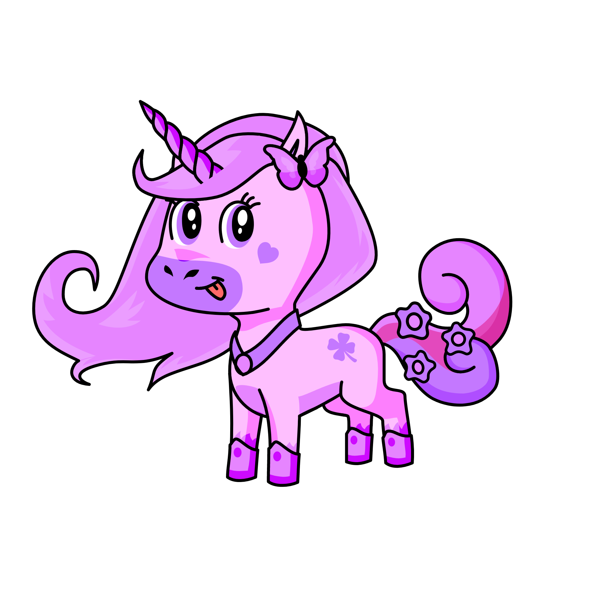 pink, the unicorn