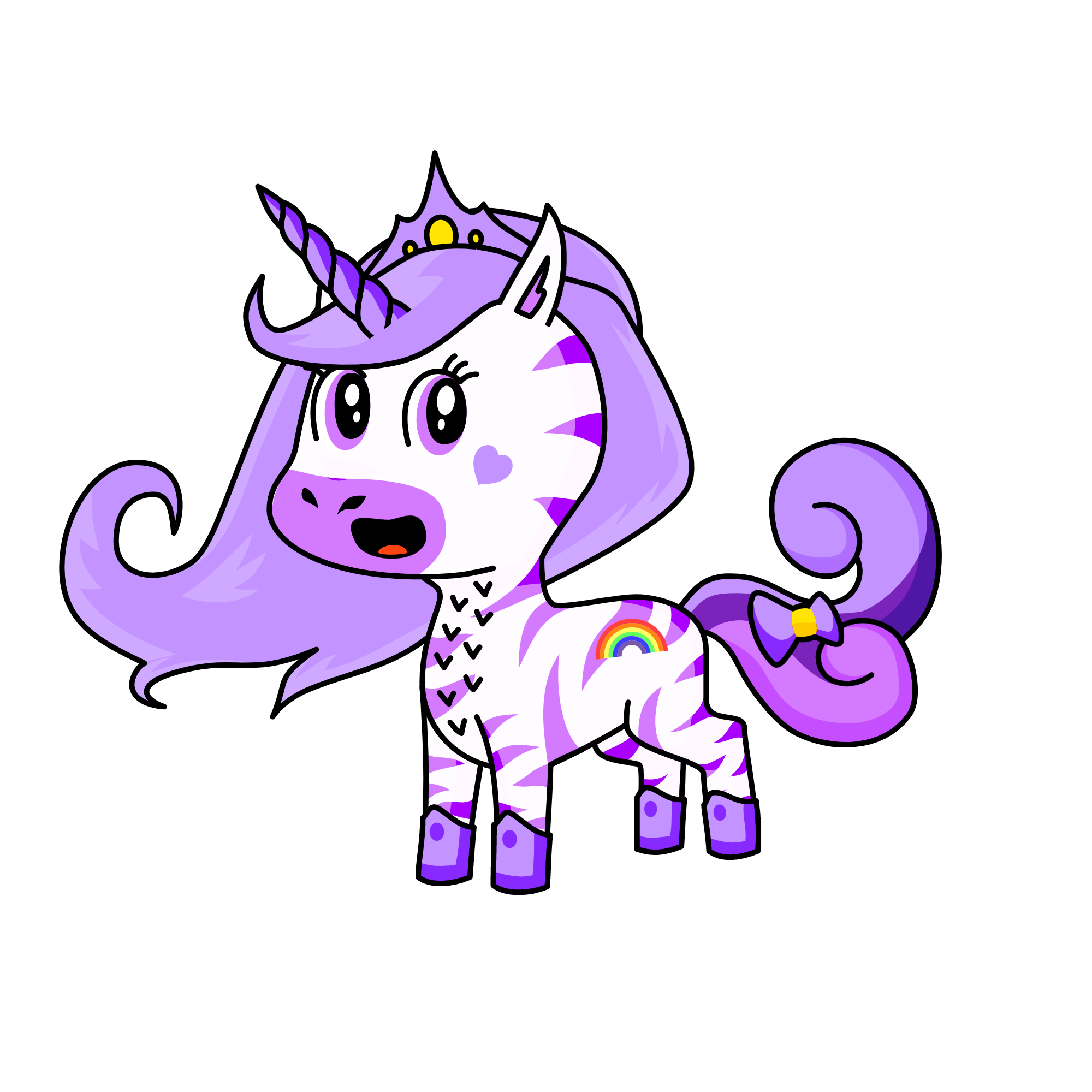 puple, the unicorn