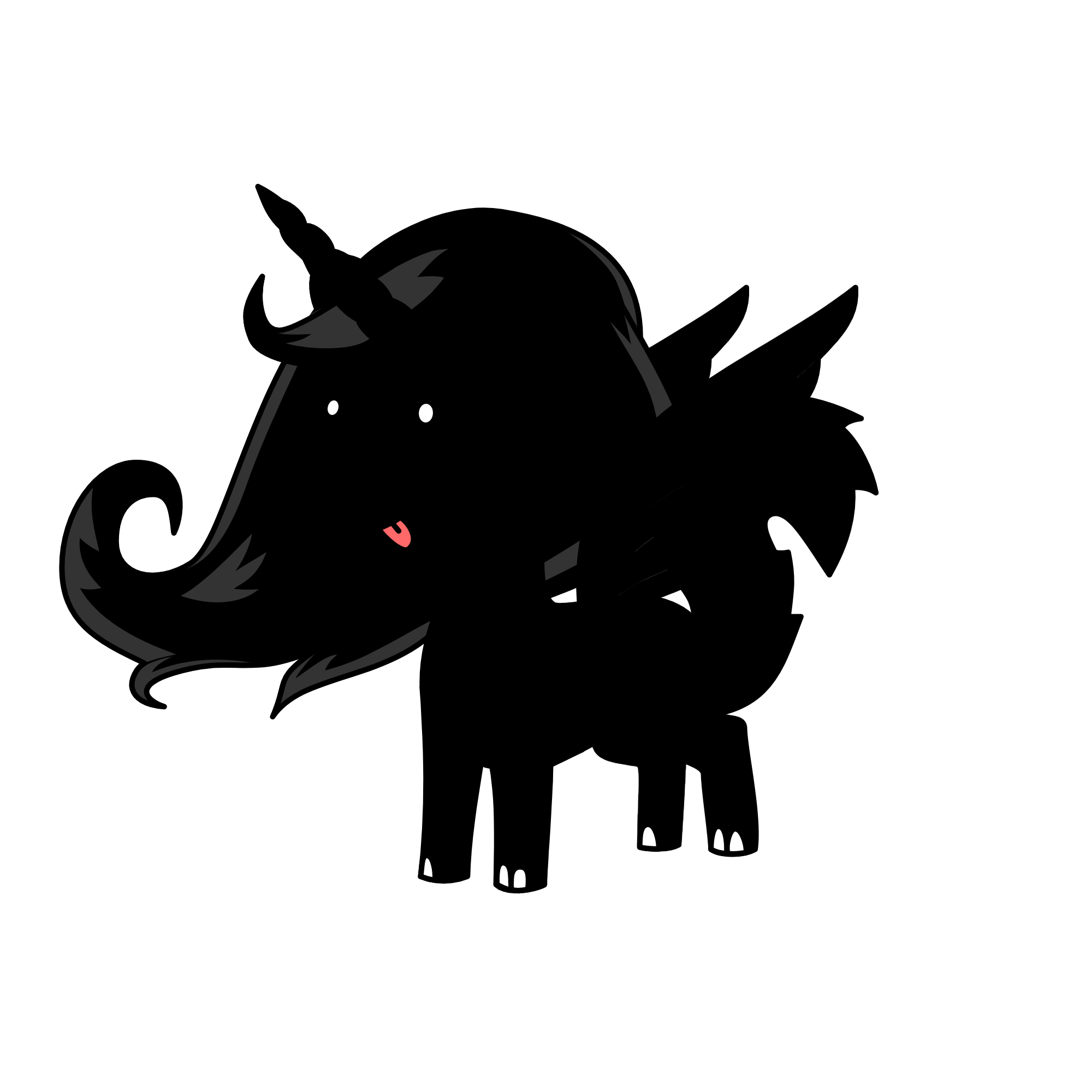 Shadow pussy, the unicorn