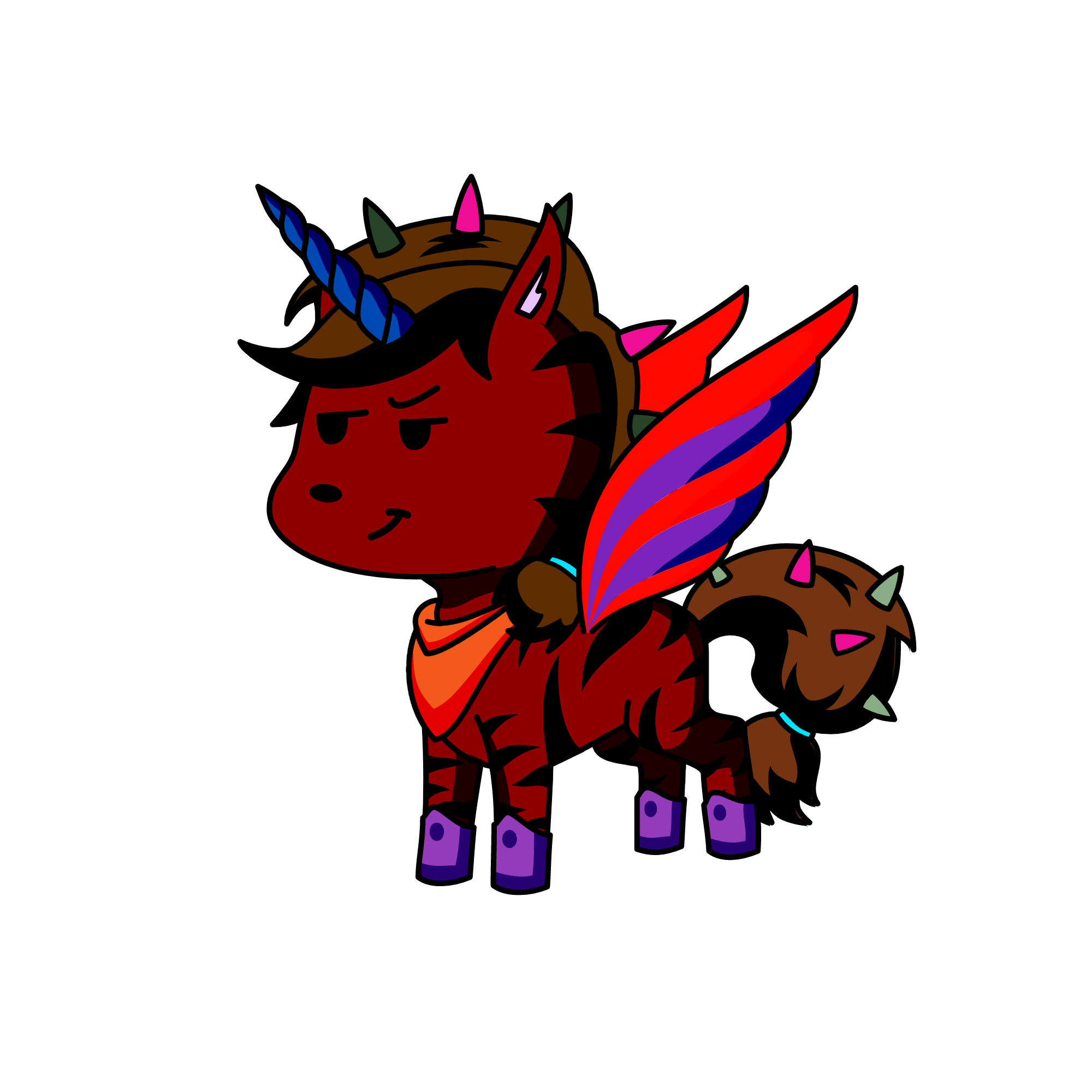 Night, the Stalker of Darkness, the unicorn