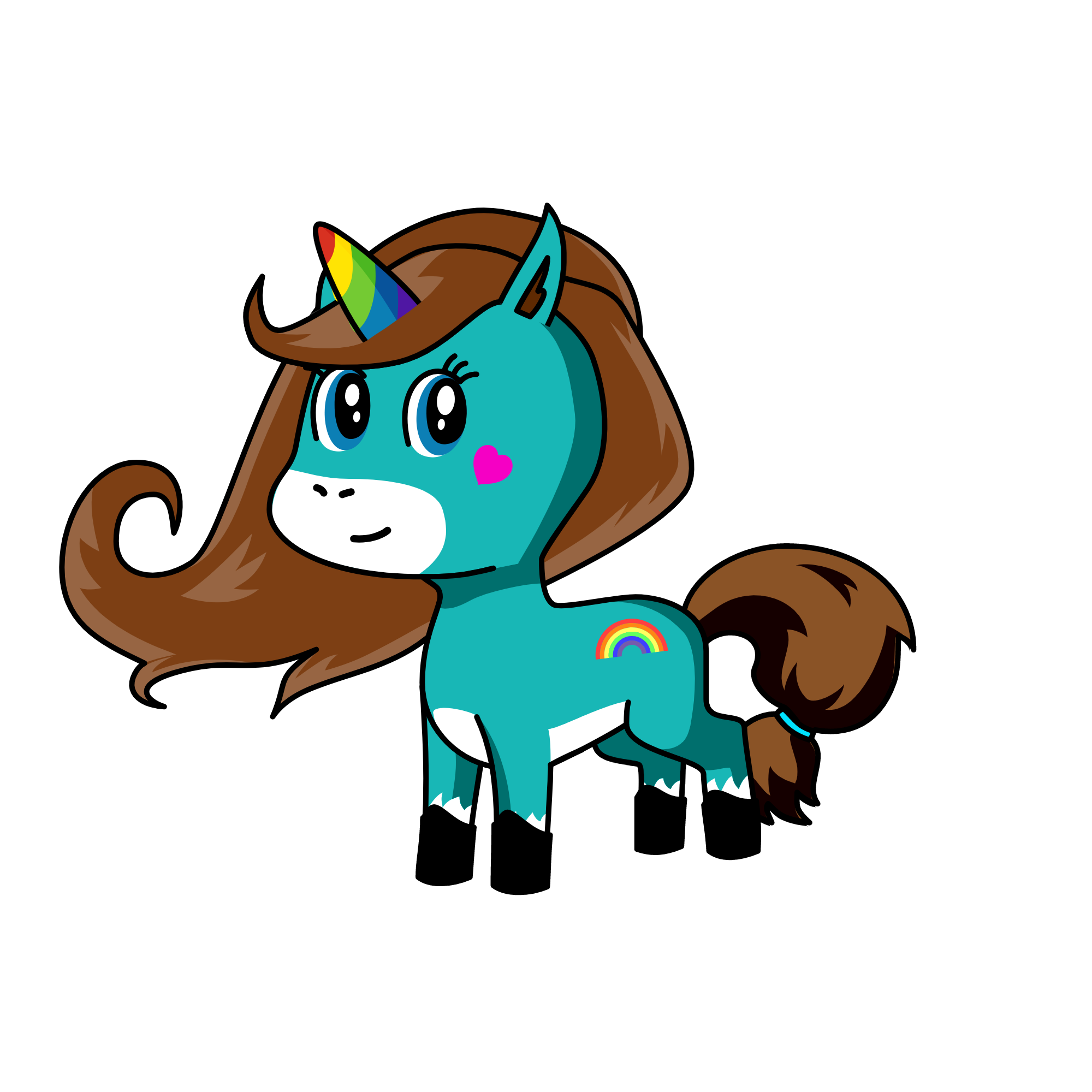Lollipop Cupcake, the unicorn