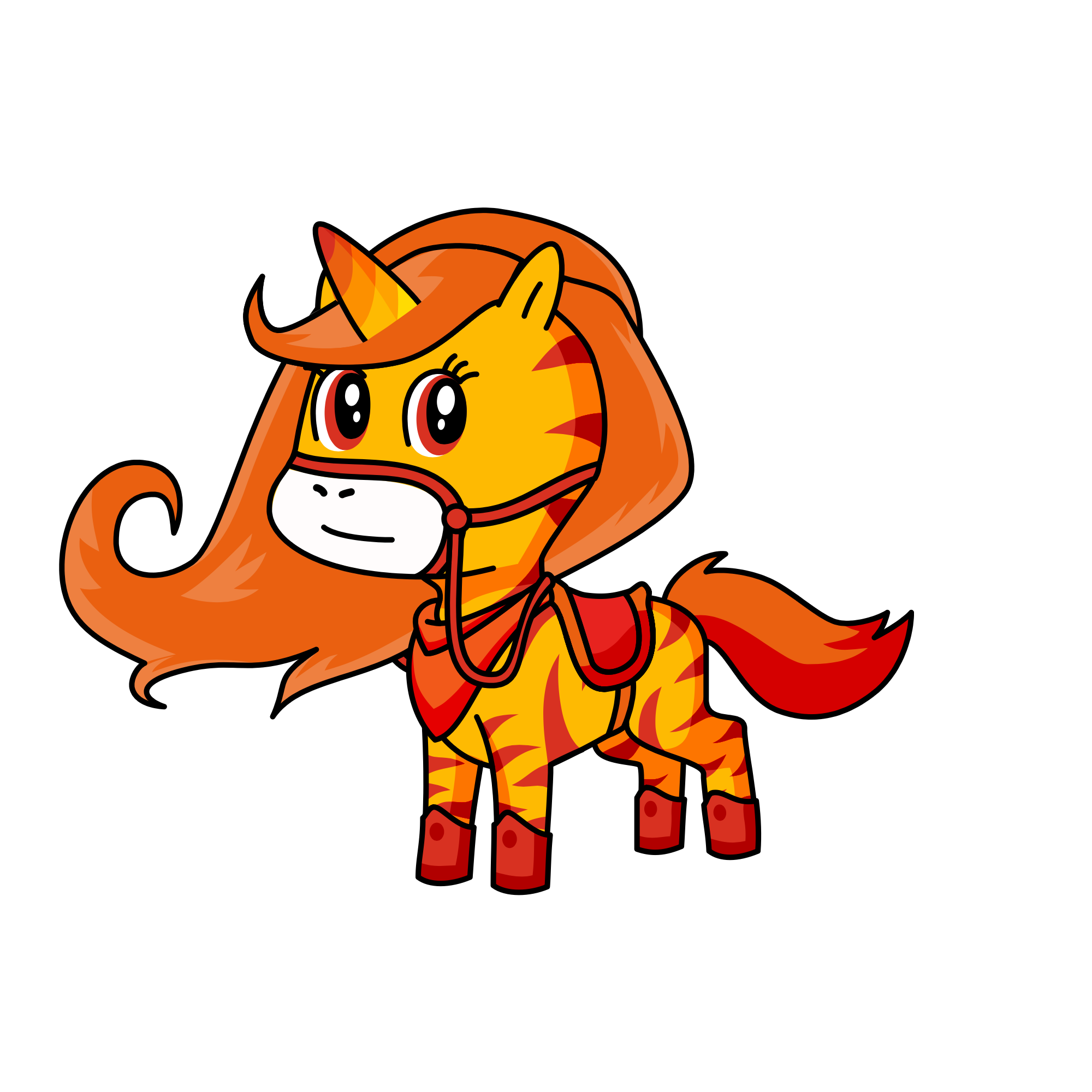 Flame (The Noble Fire Steed), the unicorn