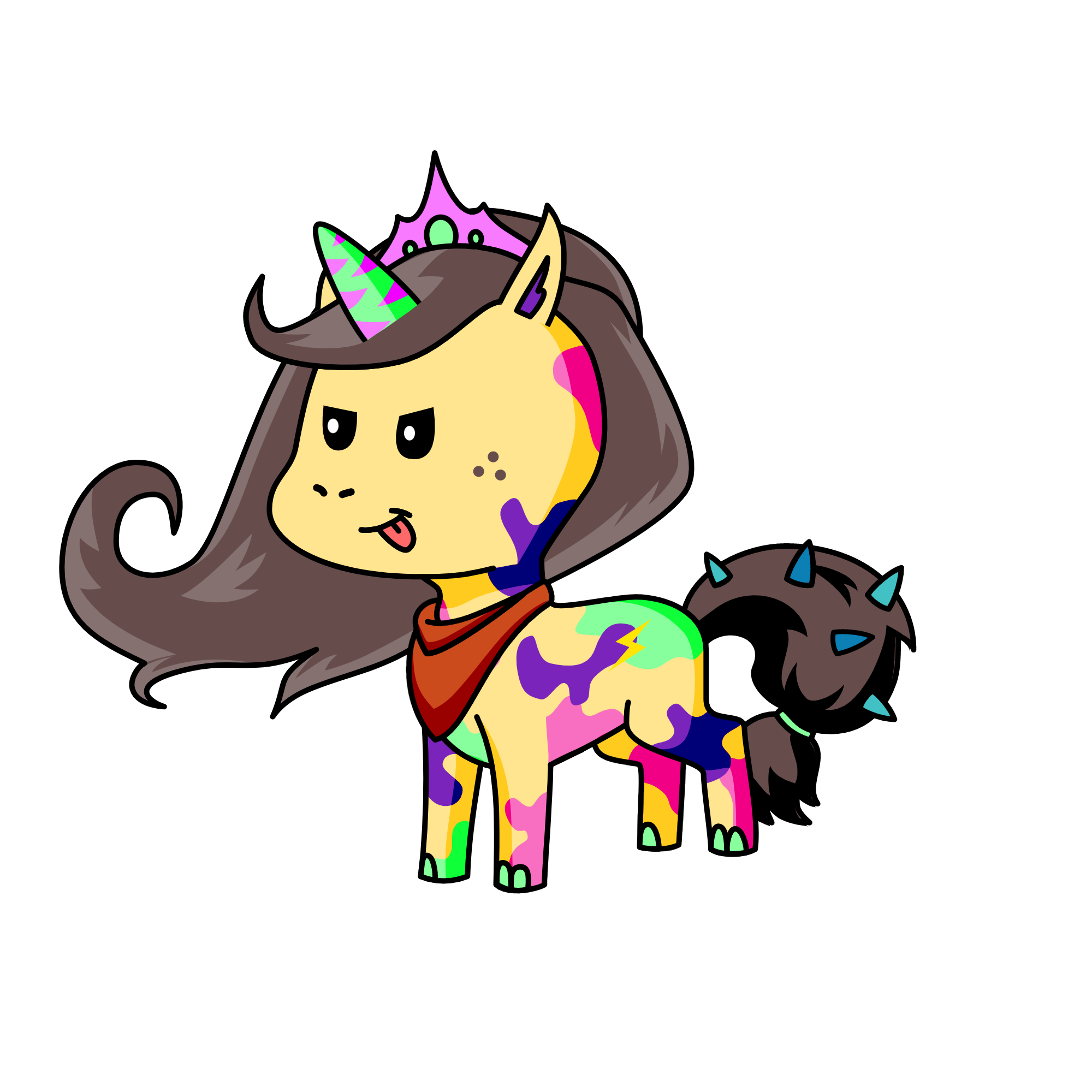 Bow before your queen, the unicorn