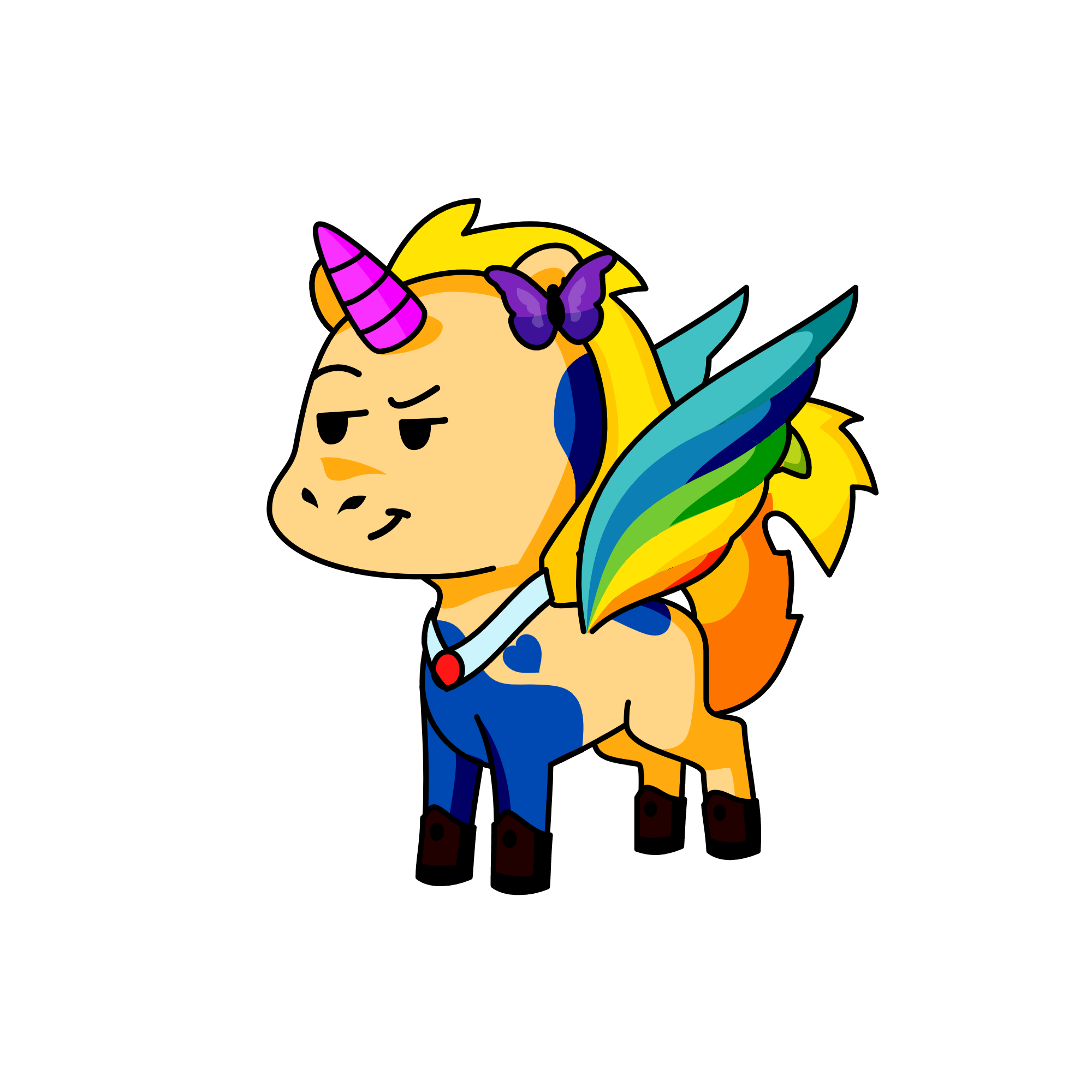 Adele B), the unicorn