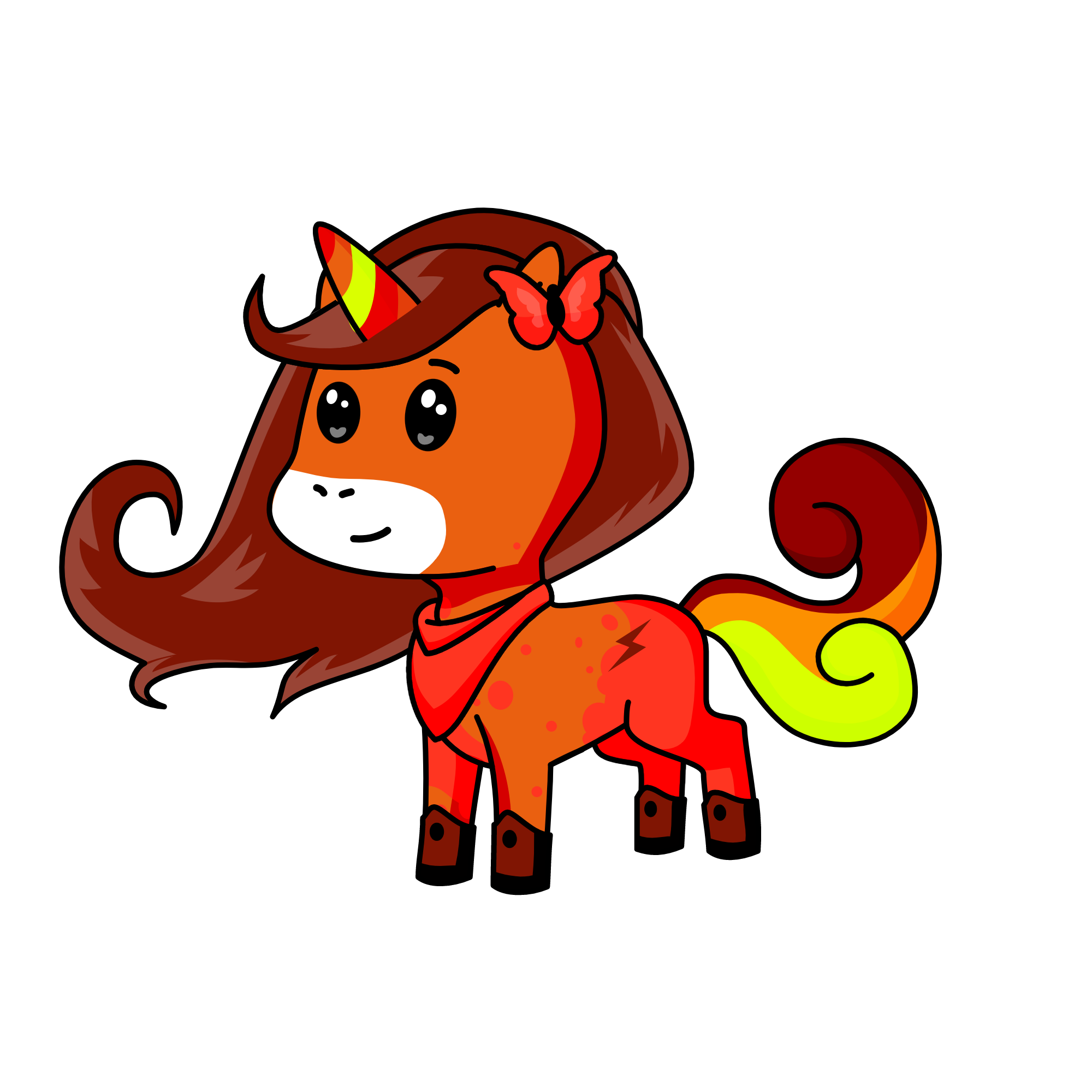 Fire, the unicorn