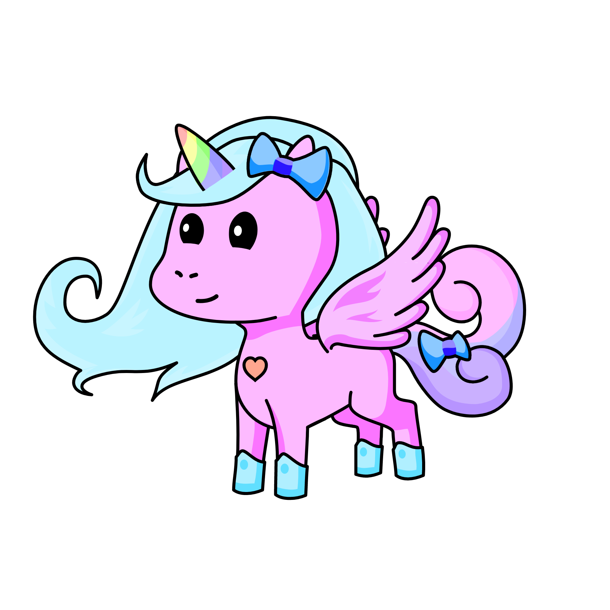 THE L.S OF THE GRAND UNICORN, THE 2ND BEAUTIFUL UNICORN, THE PRINCESS OF UNICORNS, EMMA BUBBLEGUMIV, the unicorn