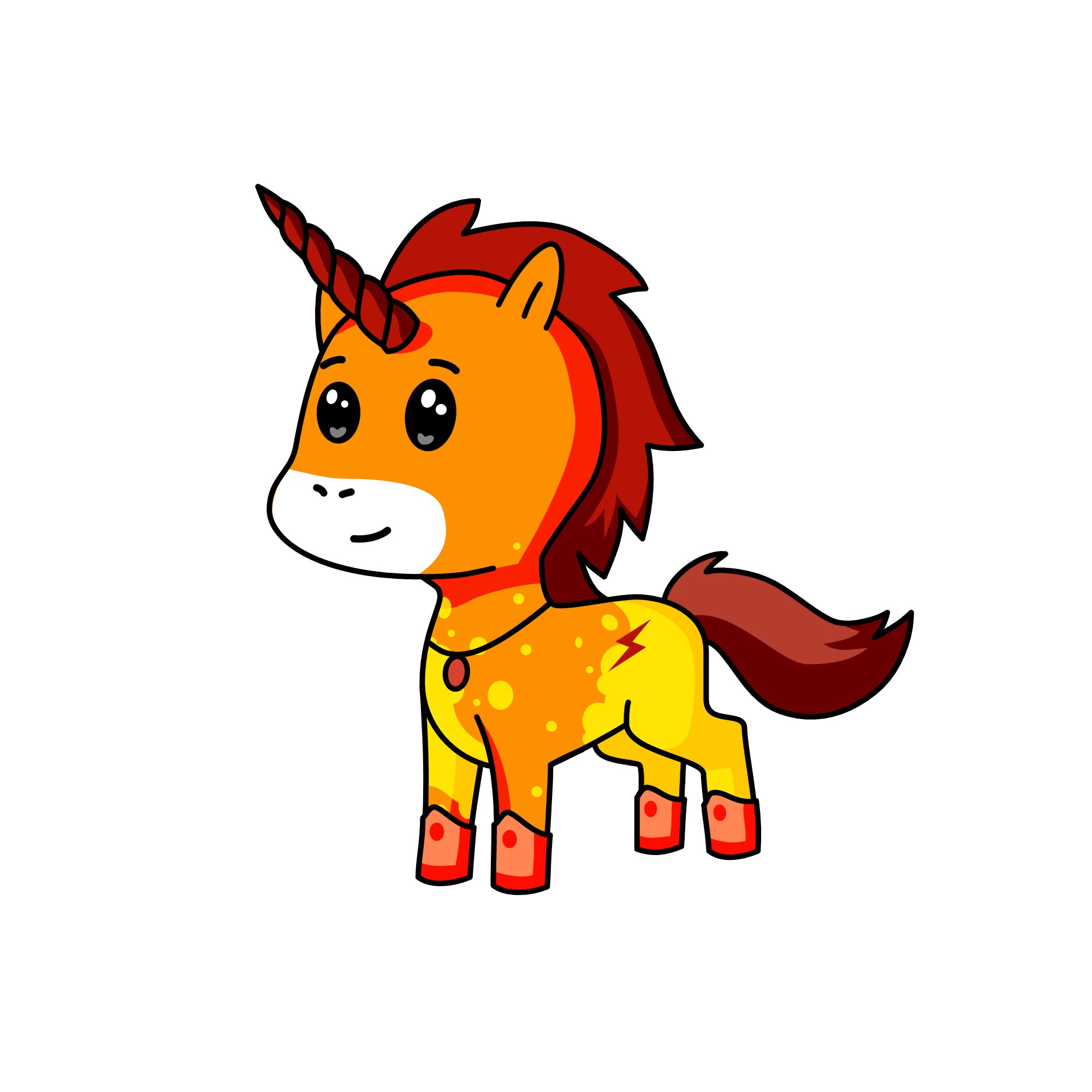 Fire, the unicorn