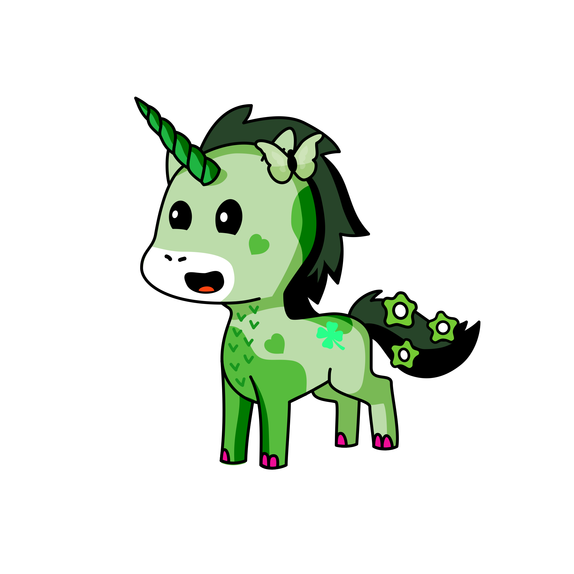 Emerald, the unicorn