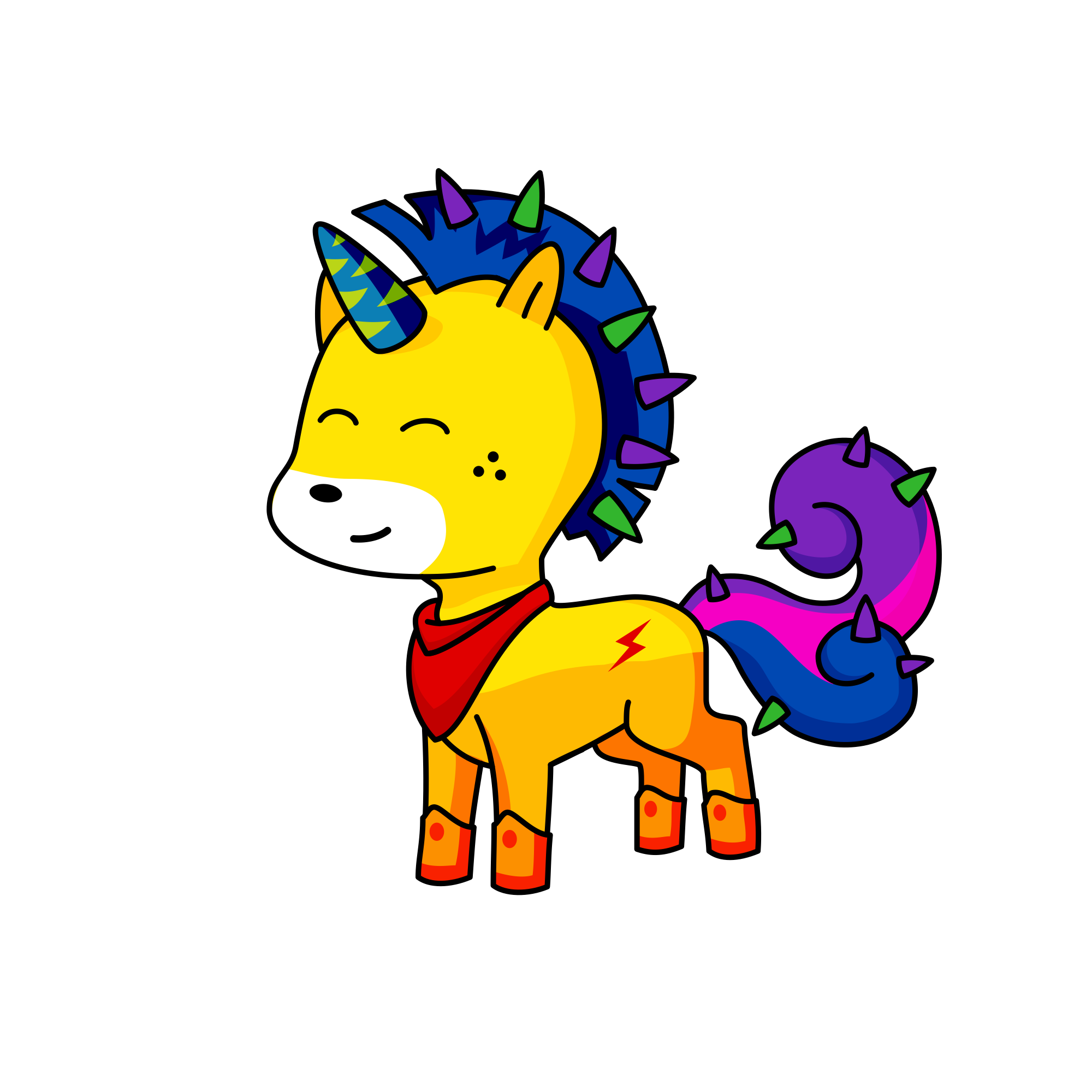 Speedy, the unicorn