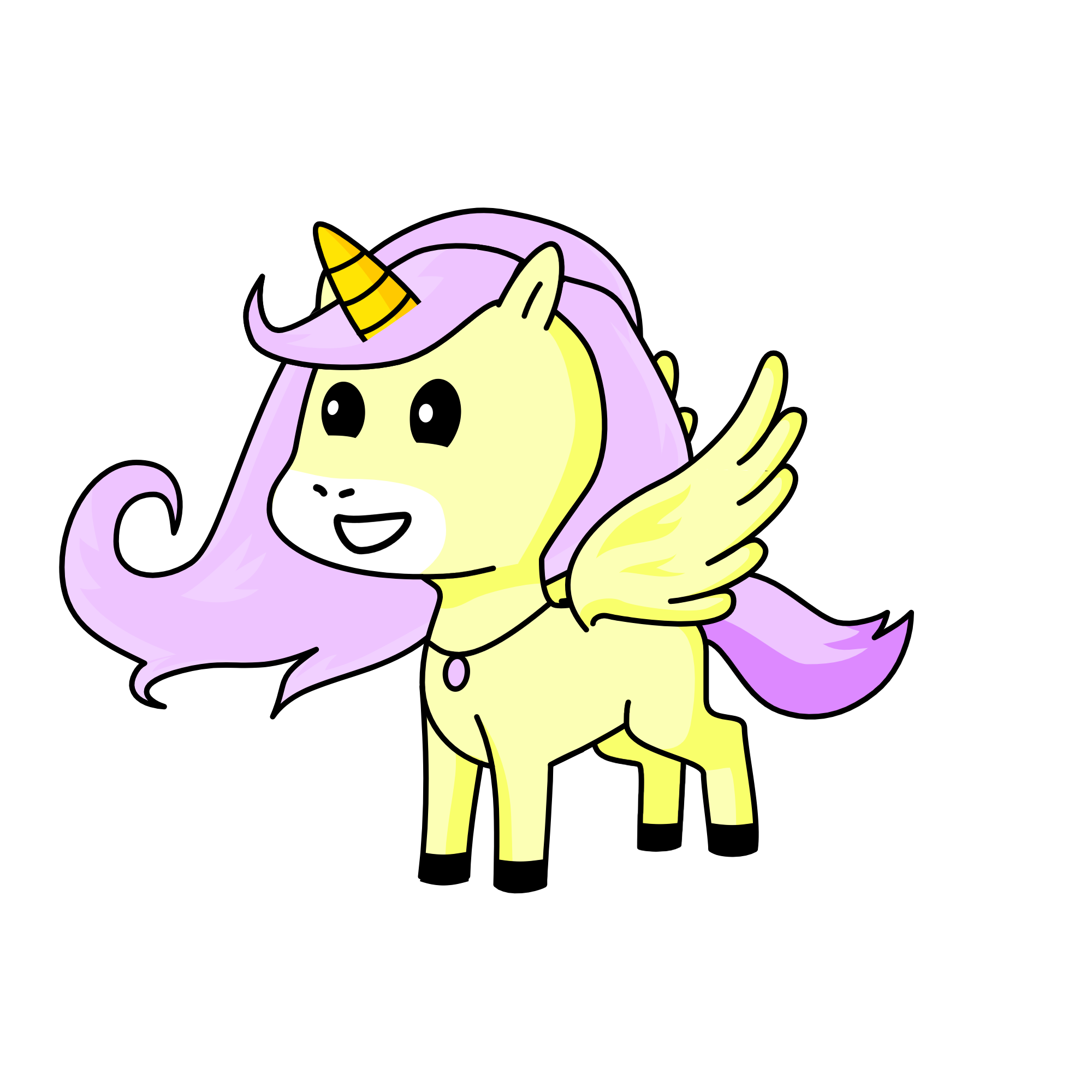 Fluttershy 💛, the unicorn