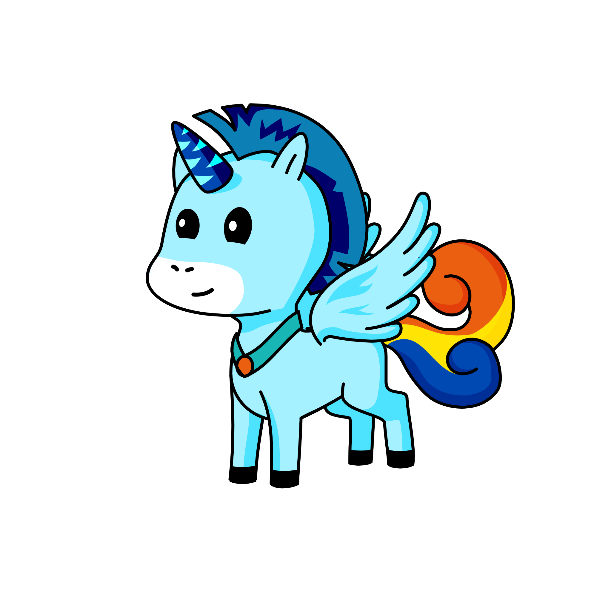 Rainbow Dash, the unicorn