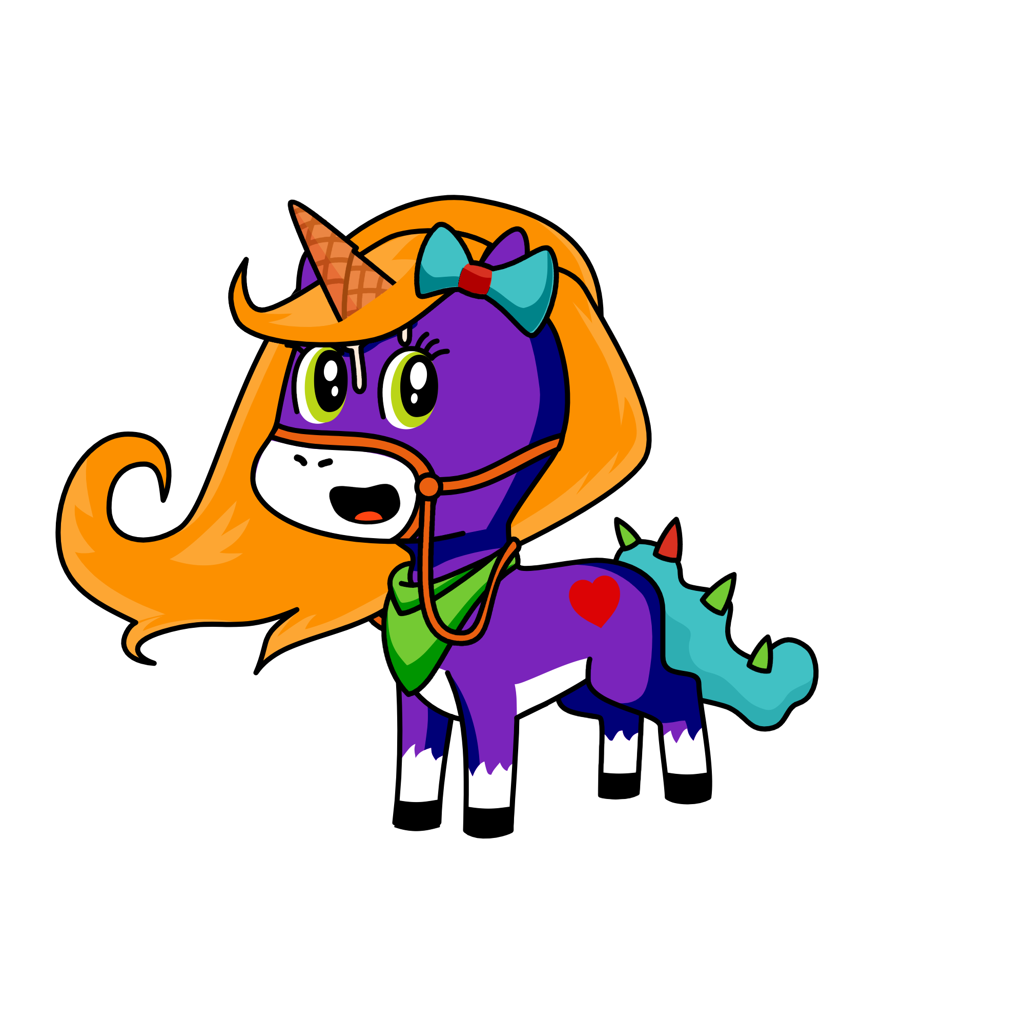 Violet, the unicorn