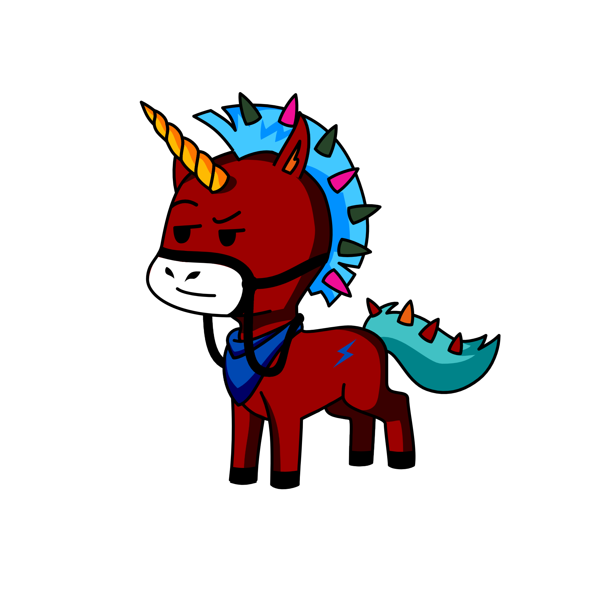 one of the king, the unicorn