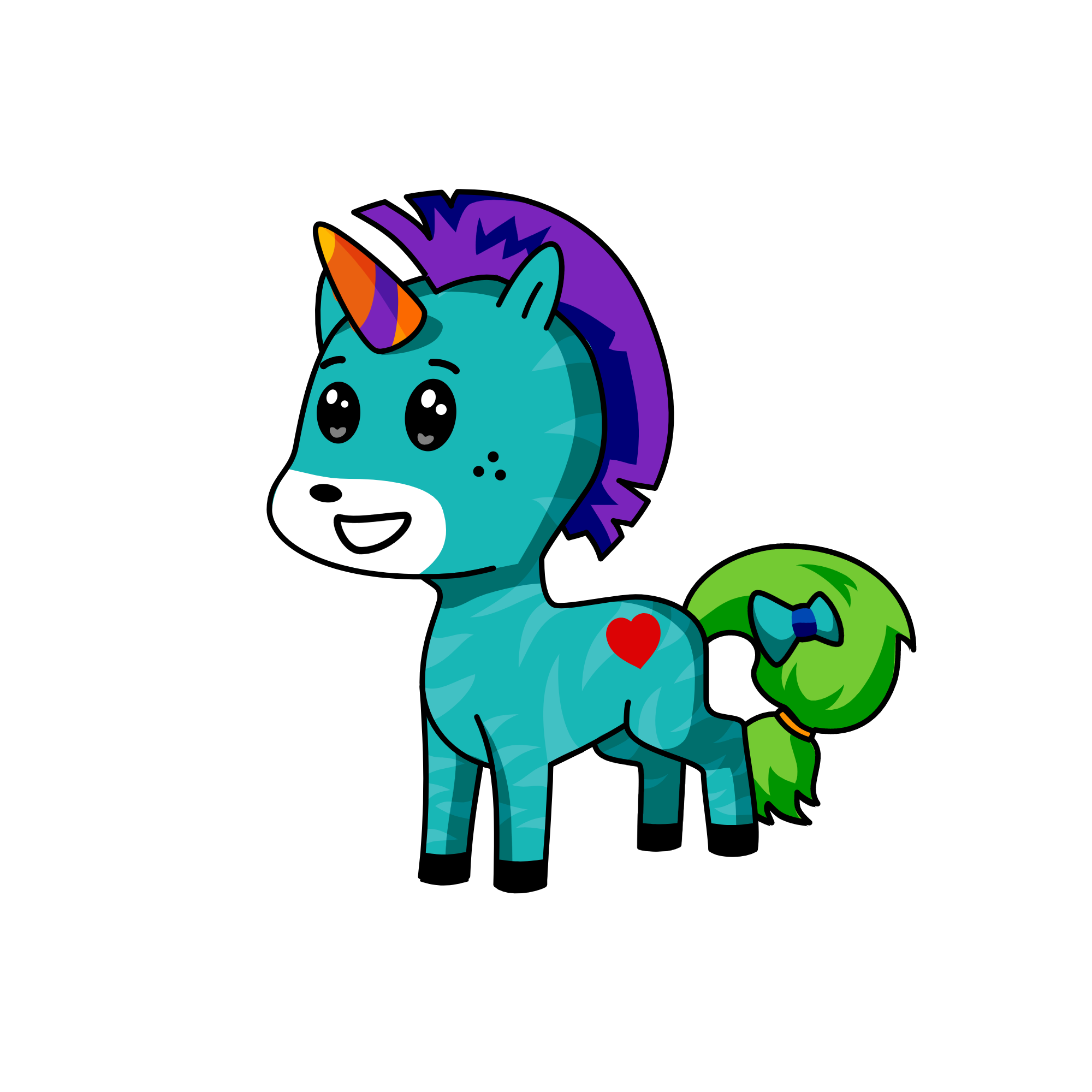zebra, the unicorn