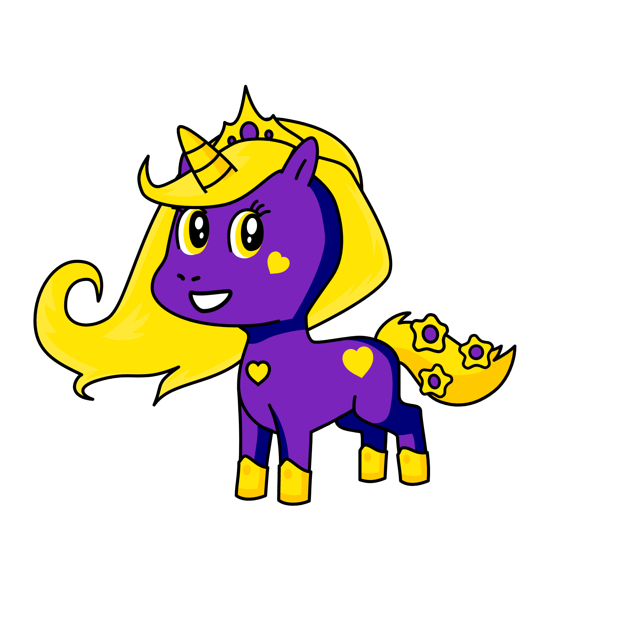 Rapunzel, the unicorn