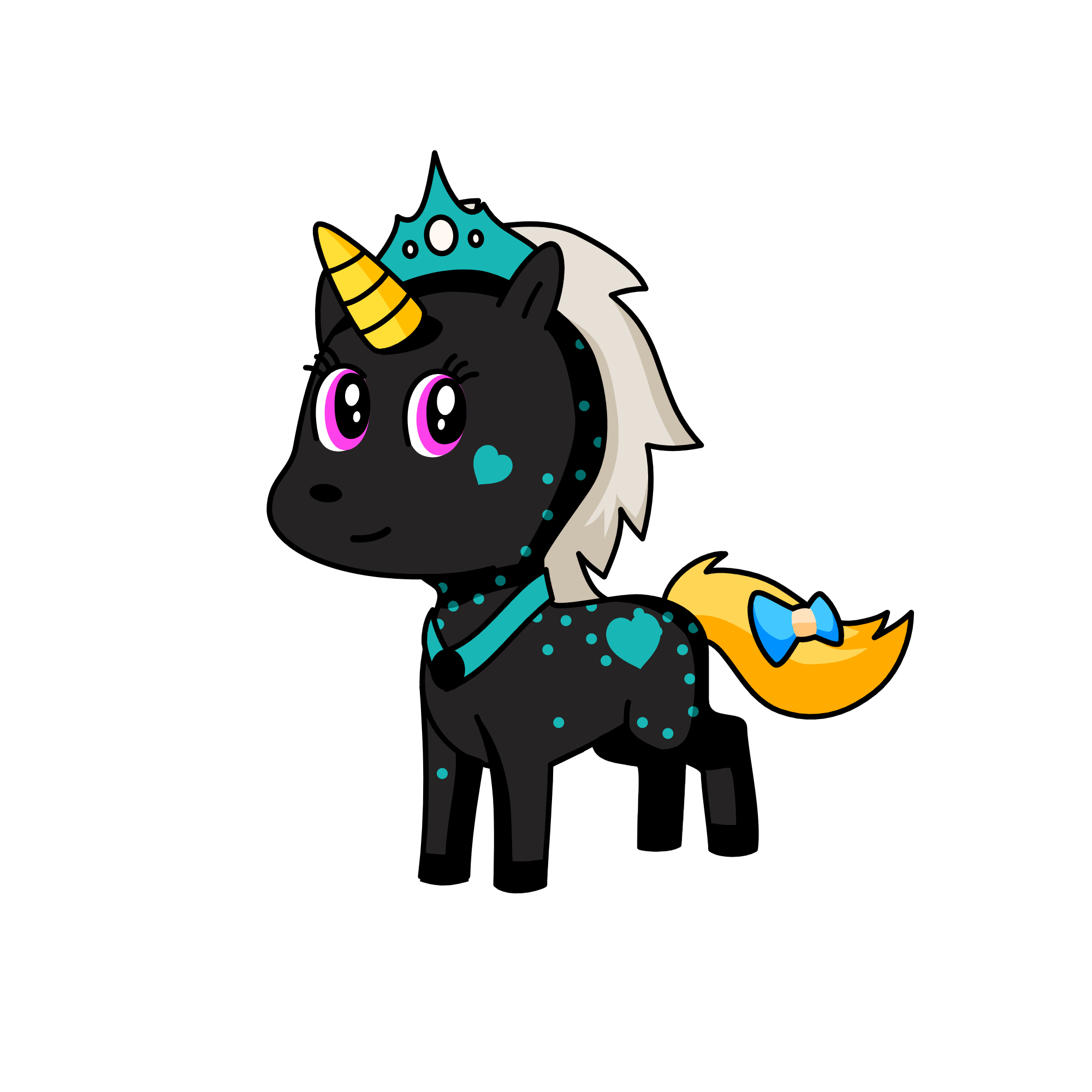 BLACK, the unicorn