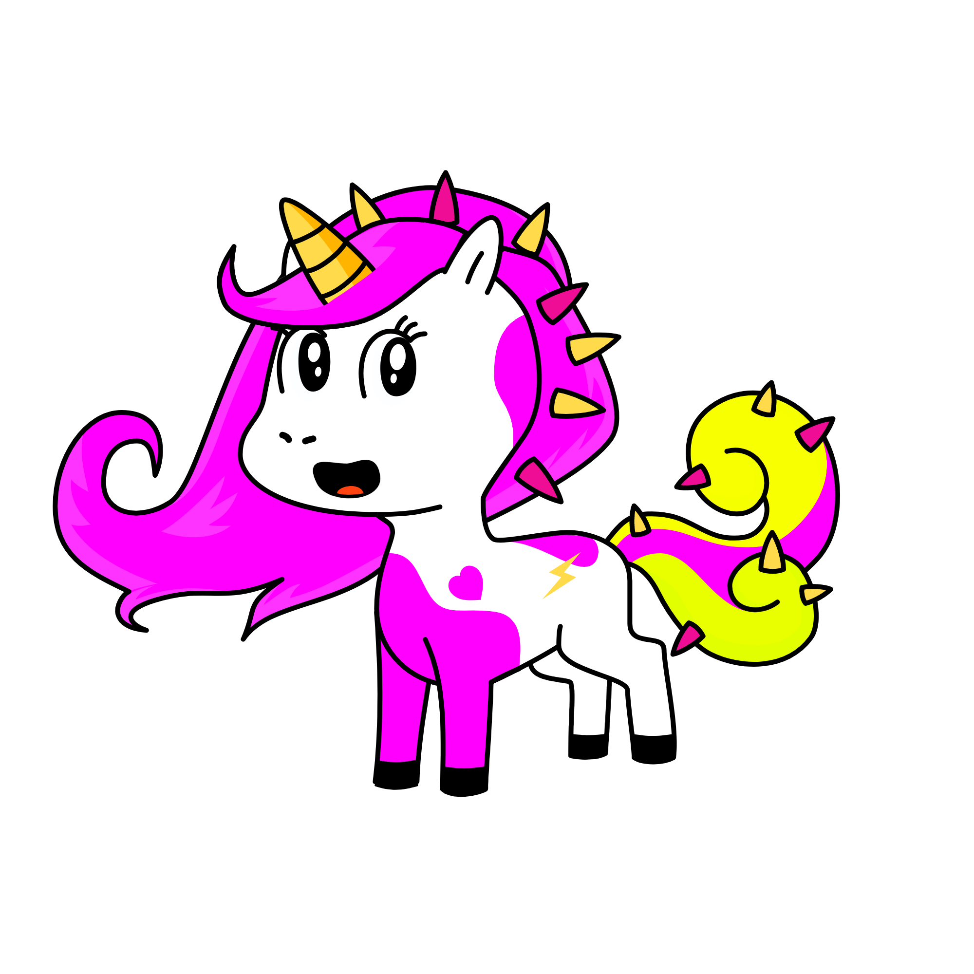 Crazy Lace, the unicorn
