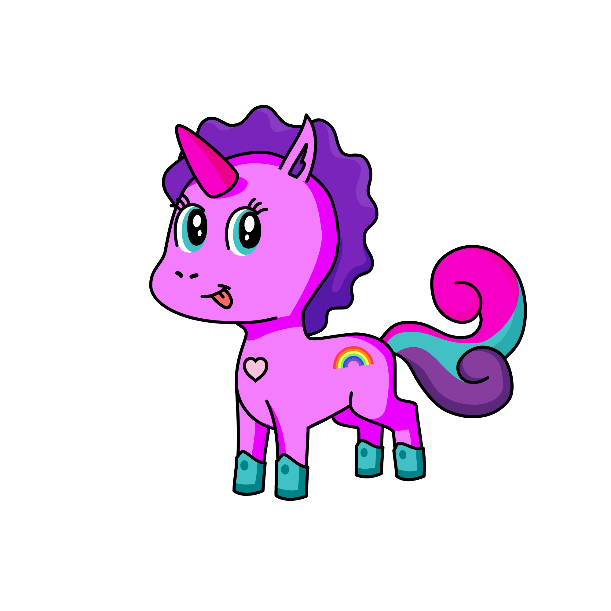 Pinky, the unicorn