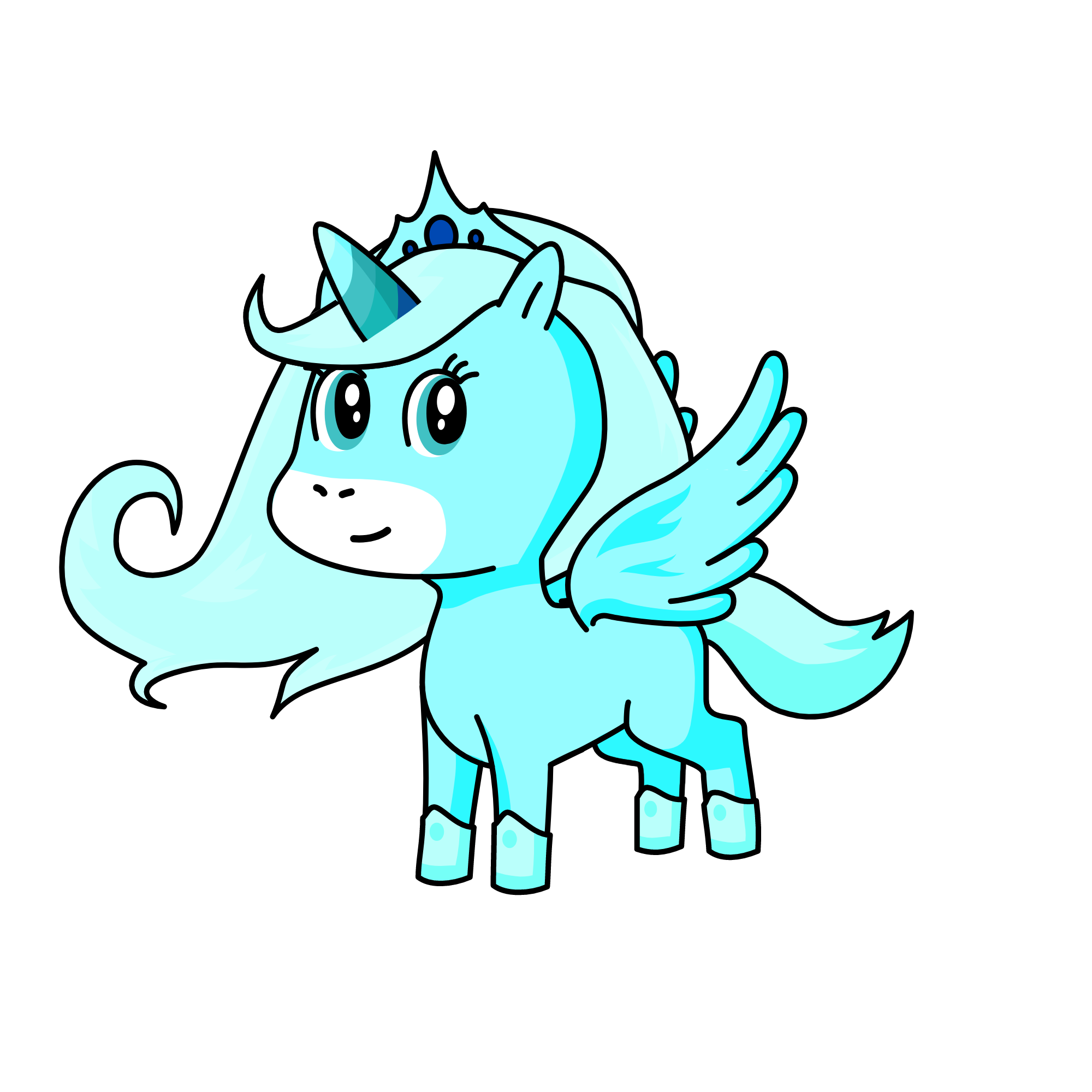 Crystal Winter, the unicorn