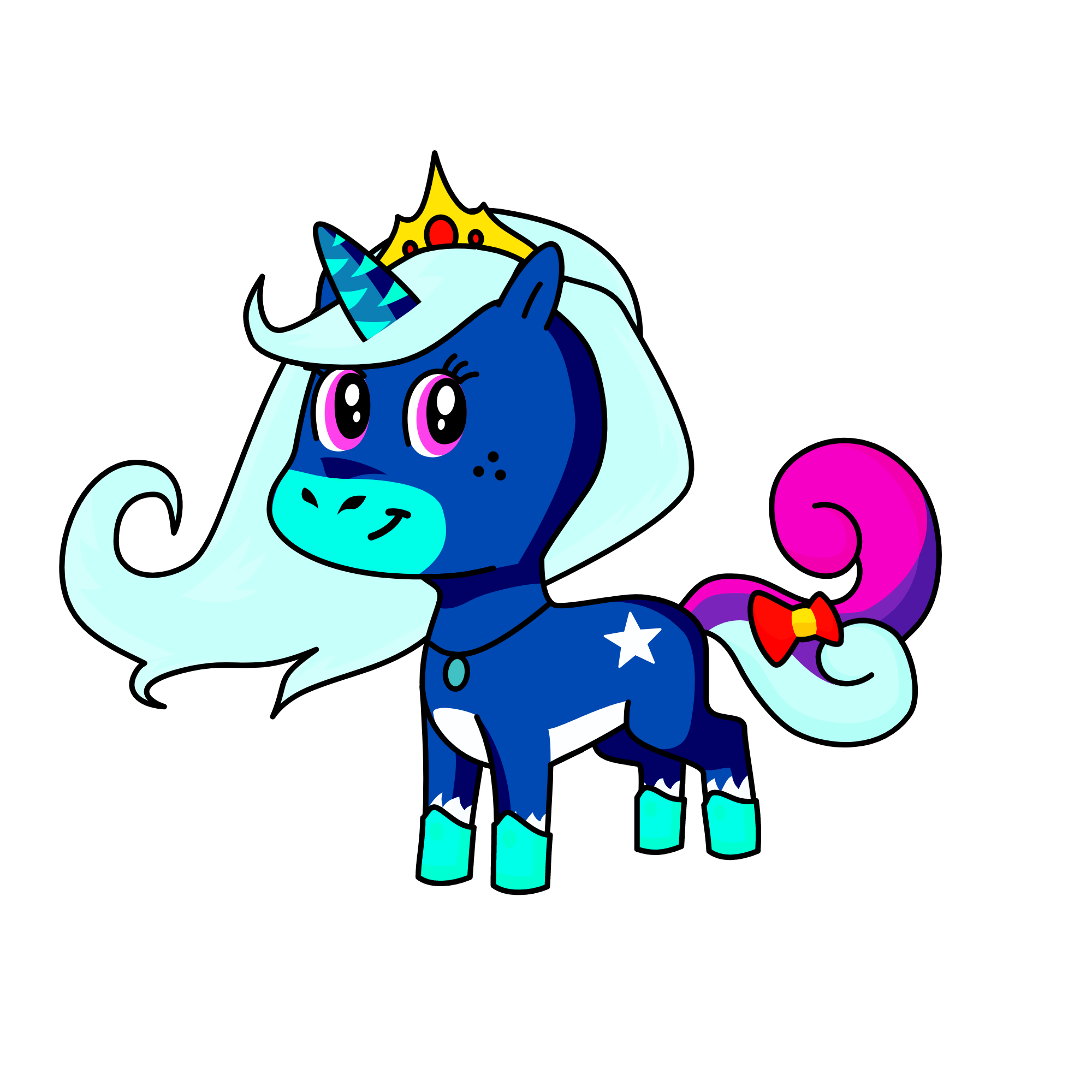 LUA DA MEIA NOITE., the unicorn