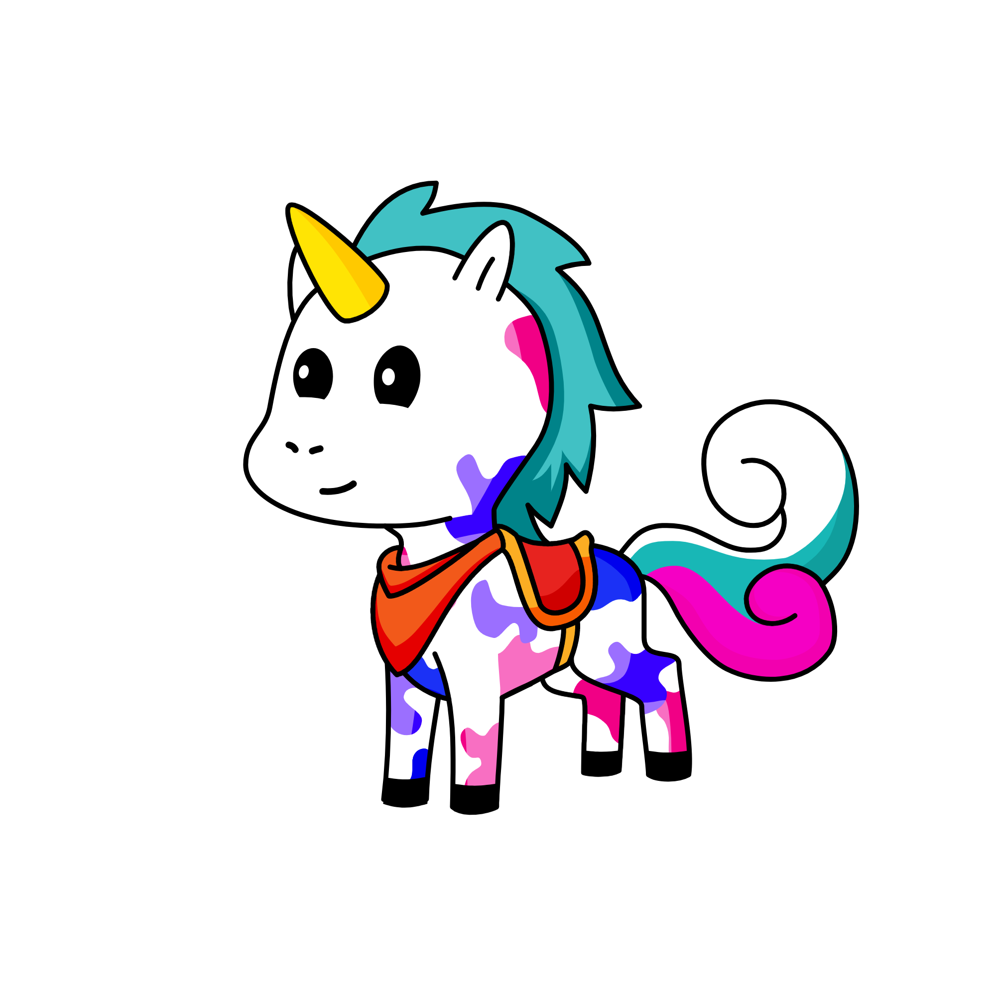 the  baby, the unicorn