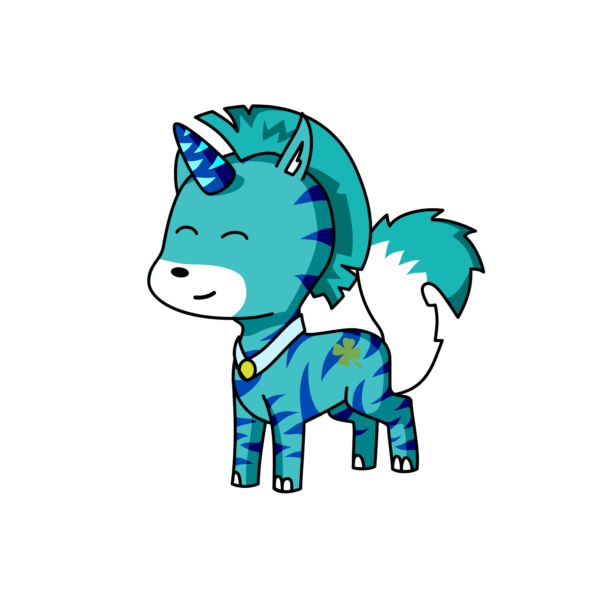 THE BLUE, the unicorn
