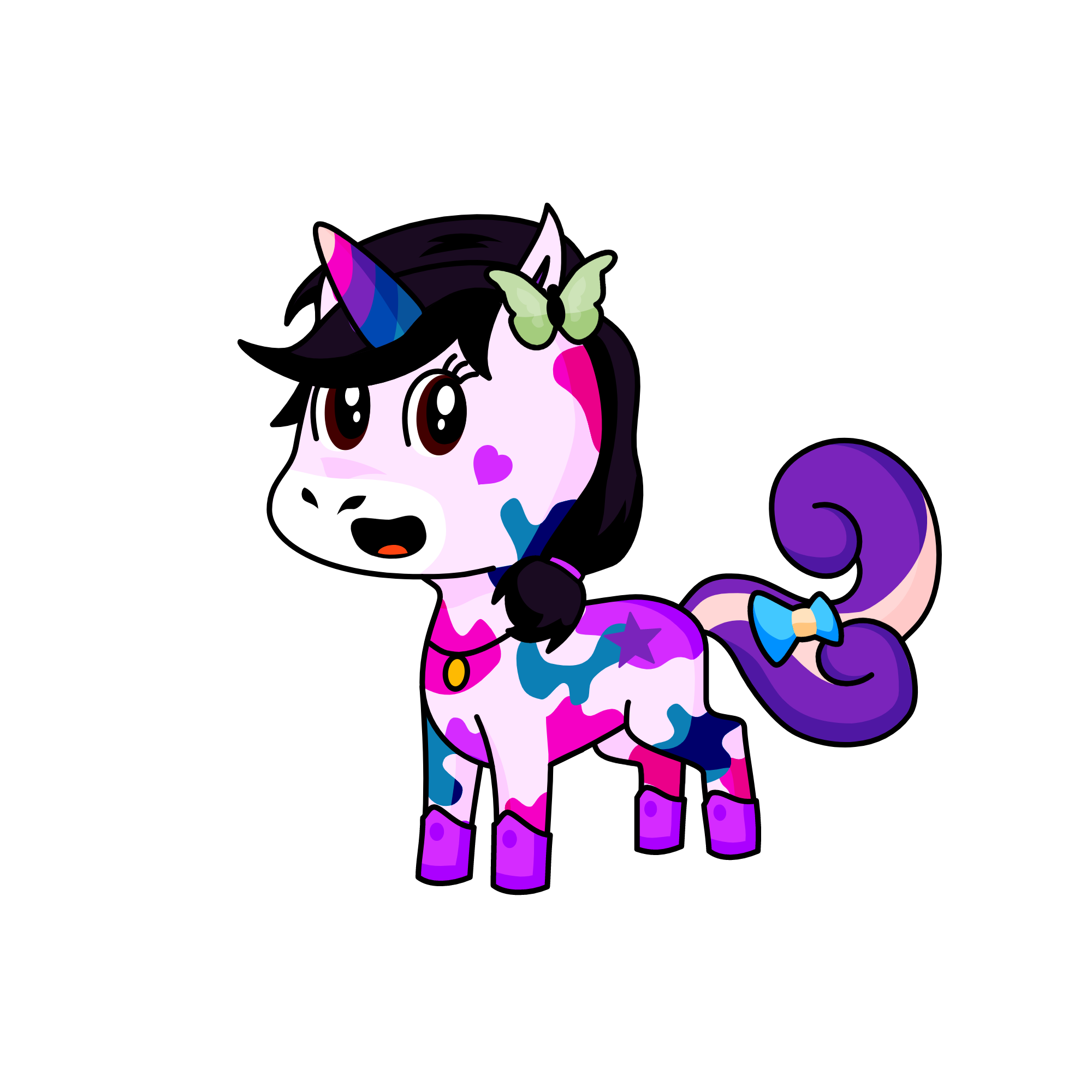 E, the unicorn
