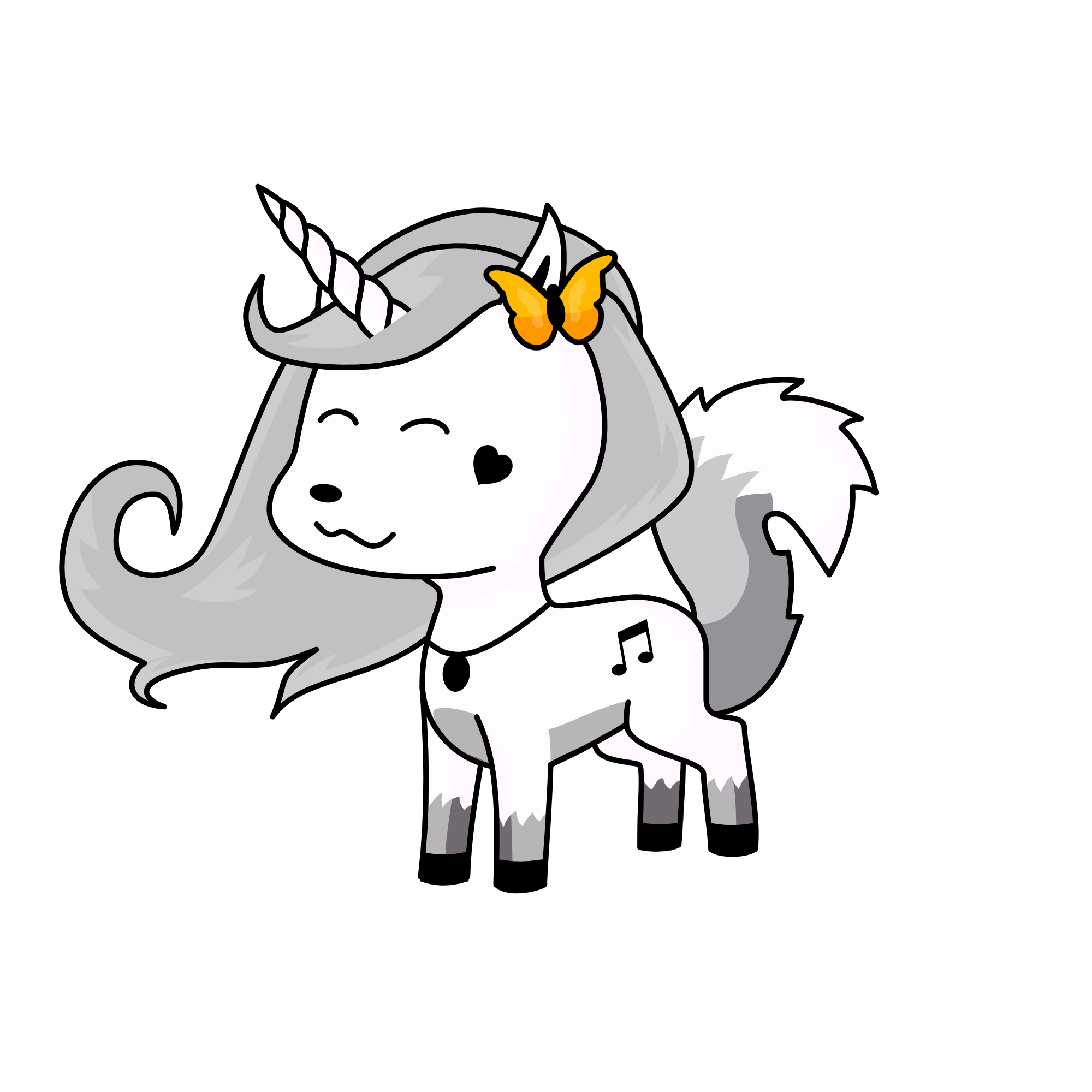 snowy, the unicorn