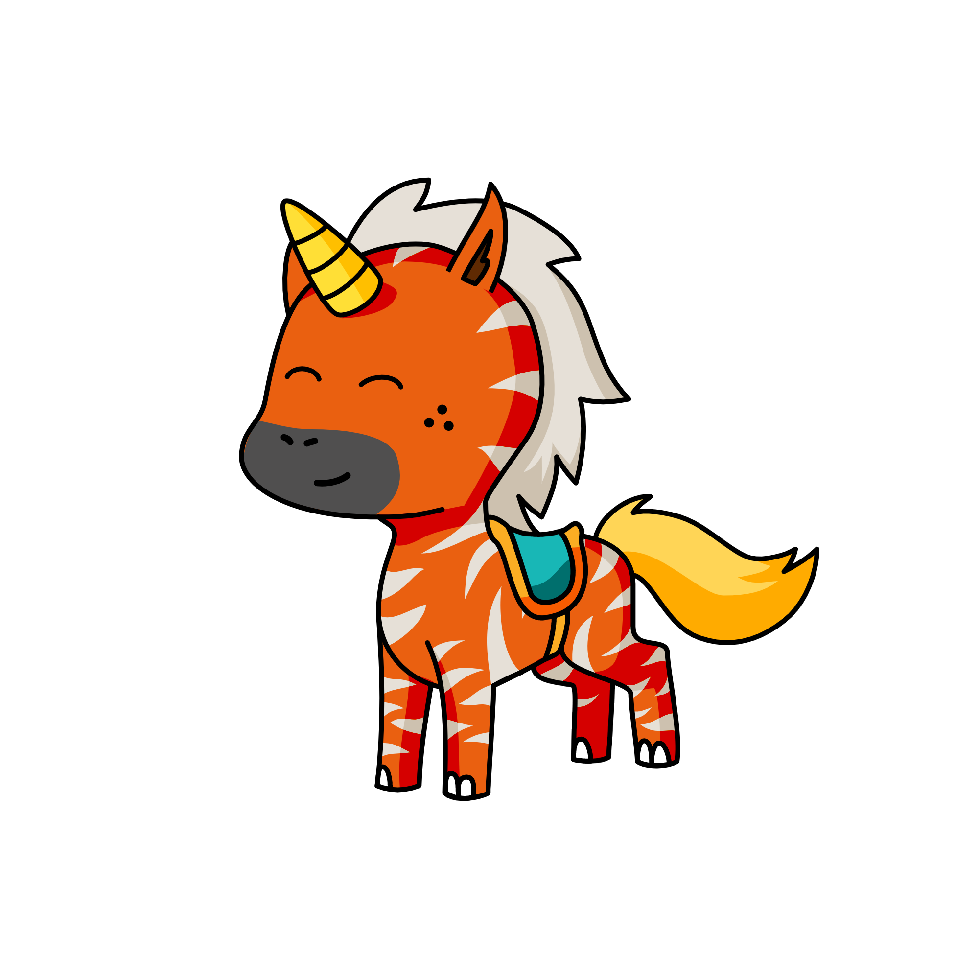 orange boy, the unicorn