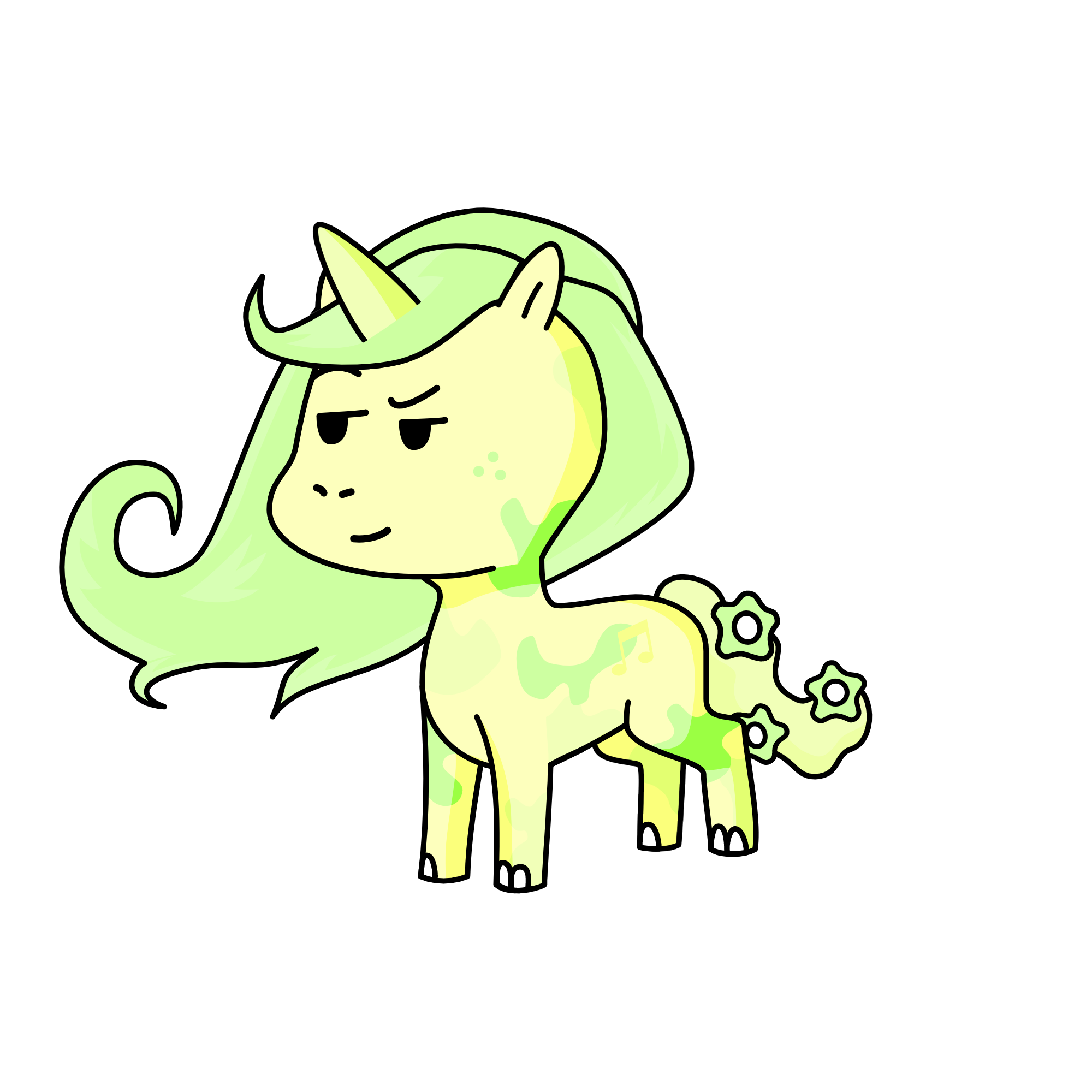 lime, the unicorn