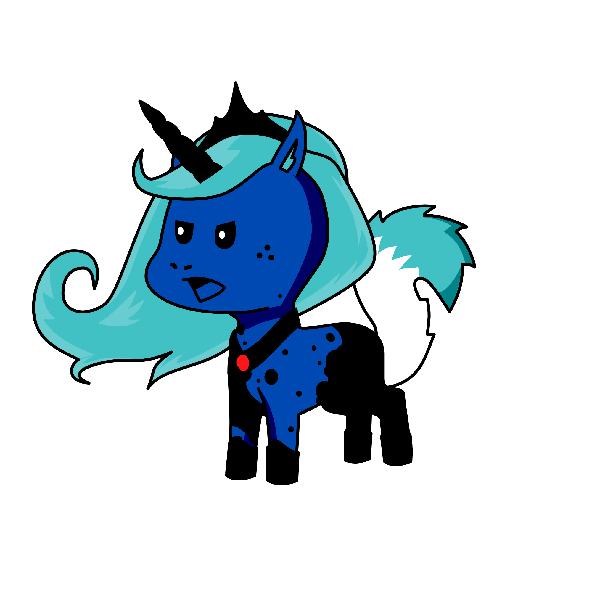 blue like the atlantic, the unicorn