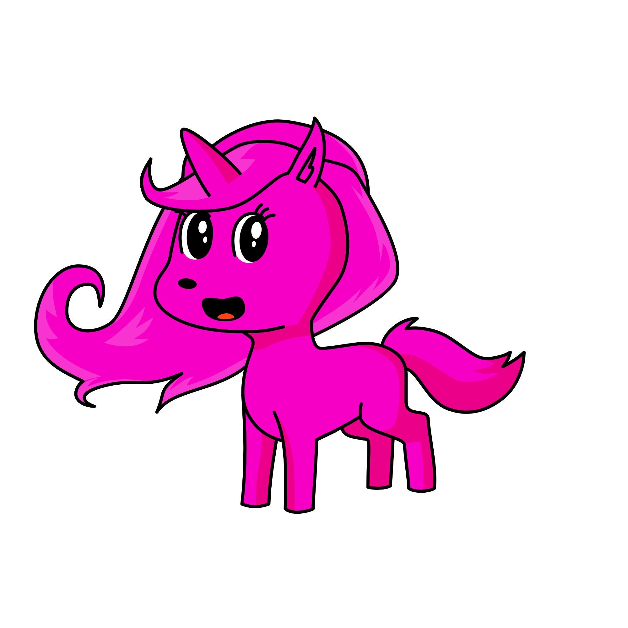 Triangley, the unicorn