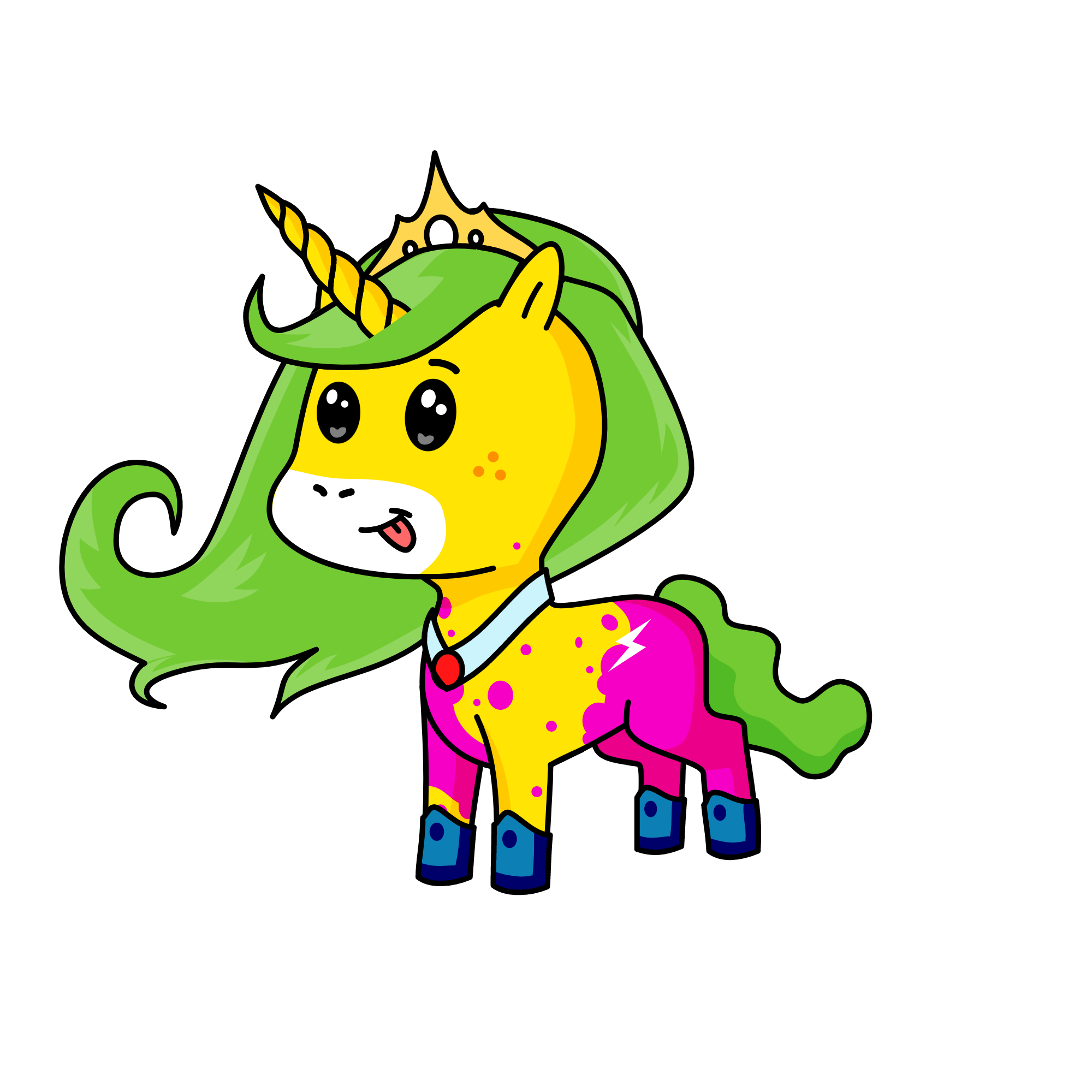 Princess Dash, the unicorn
