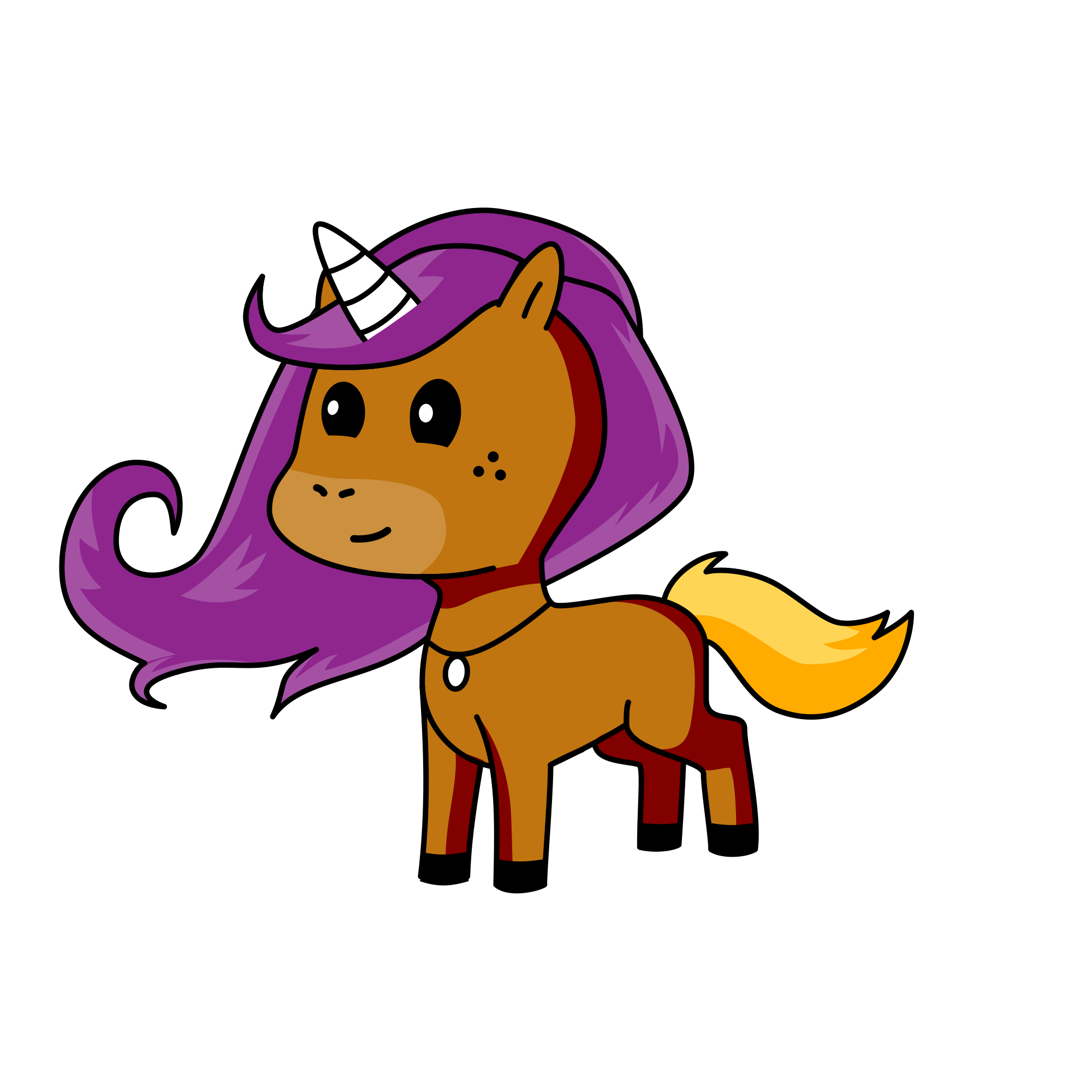 Vela princesa Yudy , the unicorn