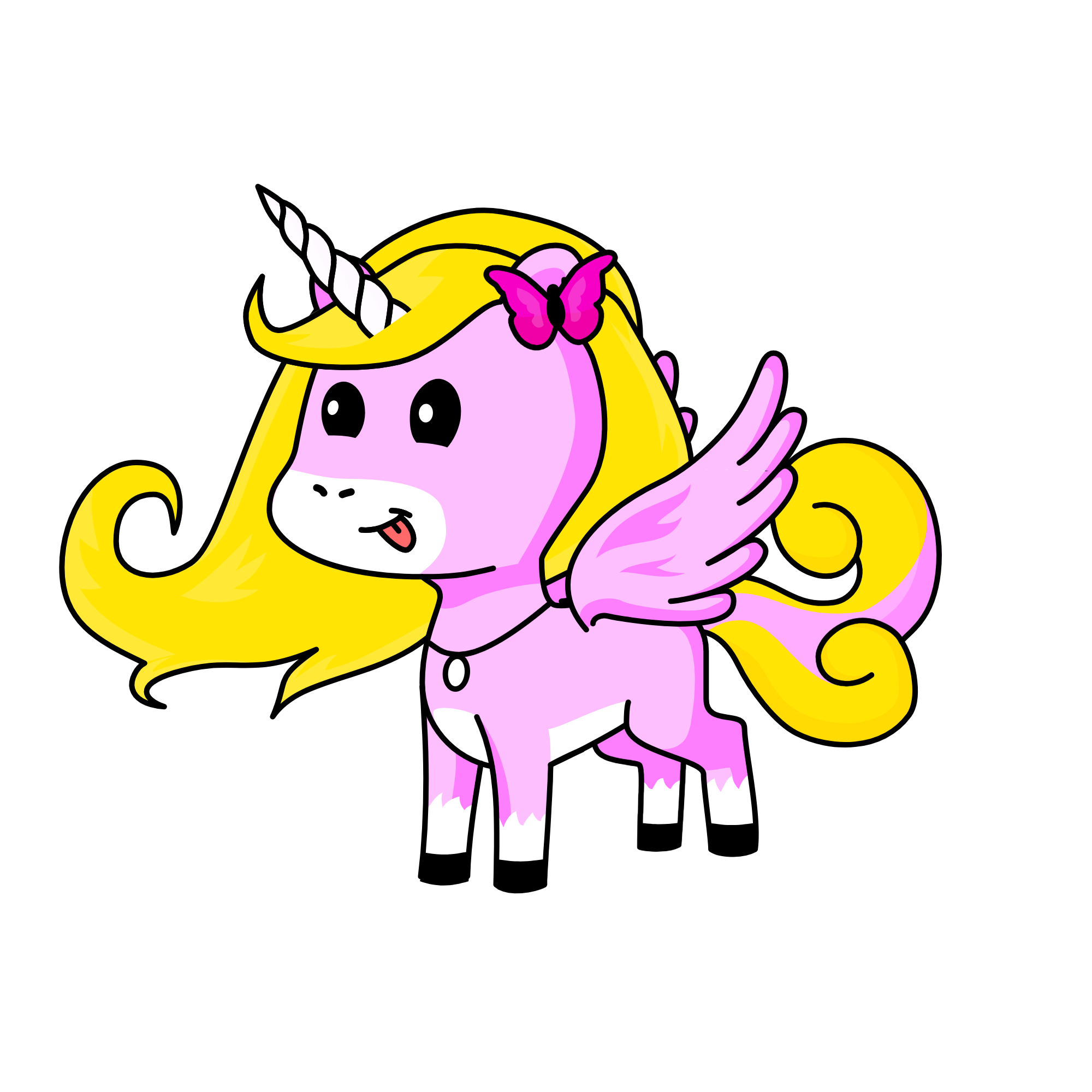 Eva, The Queen of Pink Gummybears, the unicorn