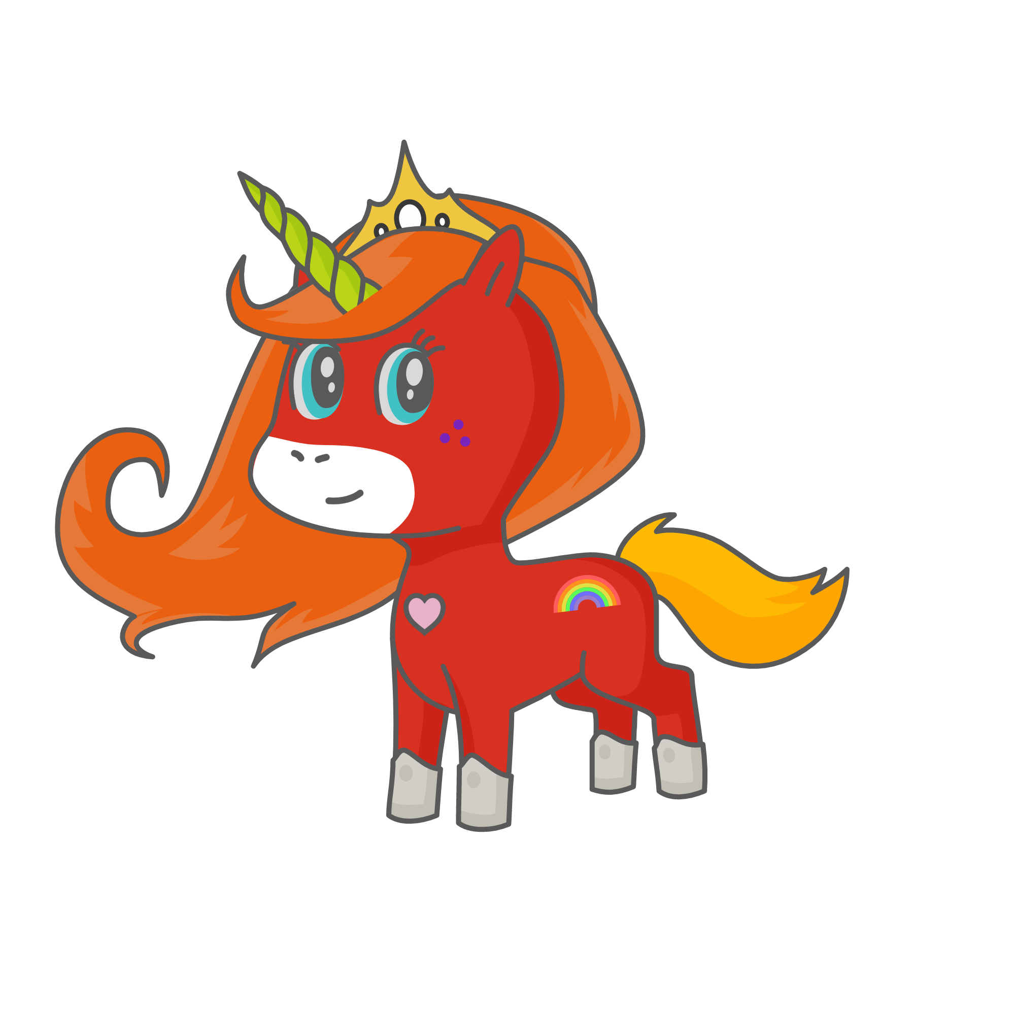 Princess Rainbow, the unicorn