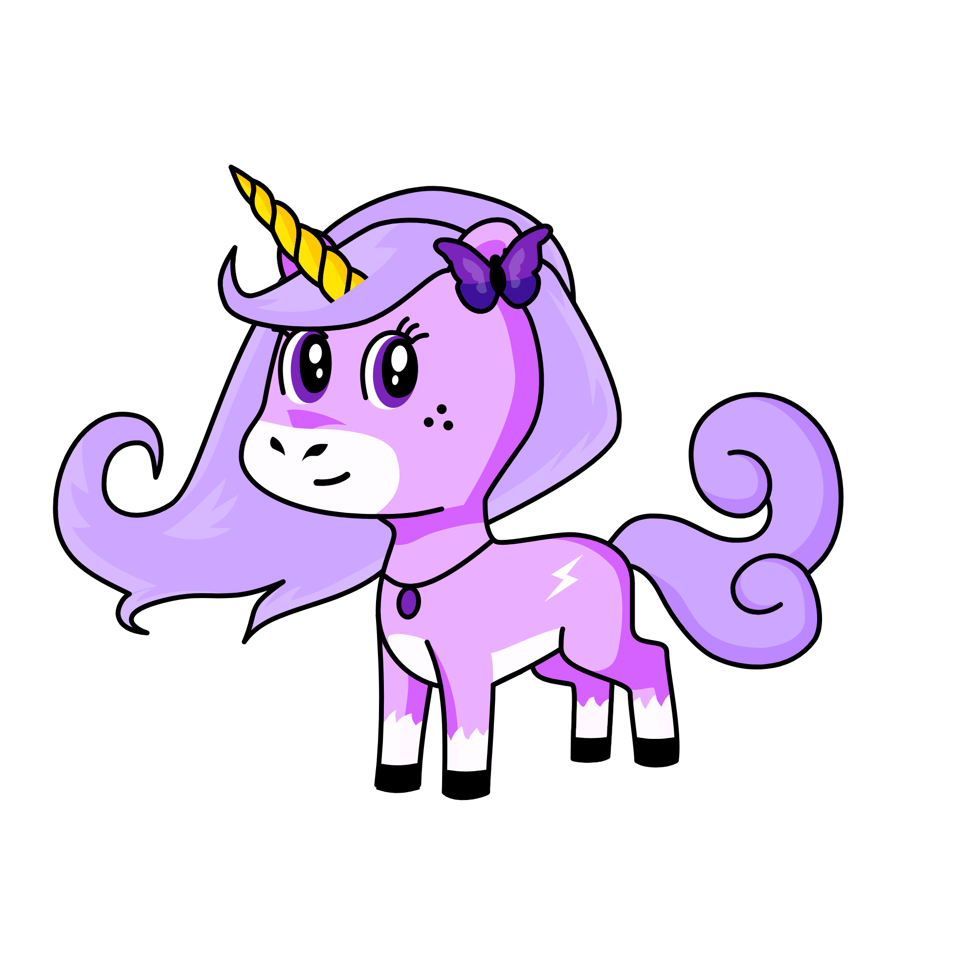 lavander, the unicorn