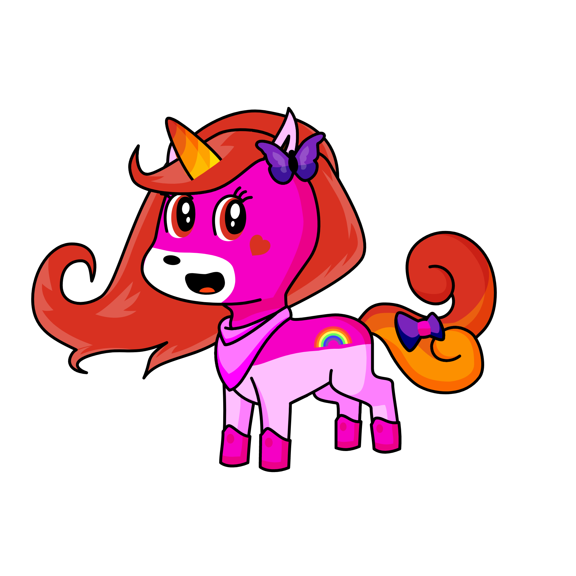 pink, the unicorn