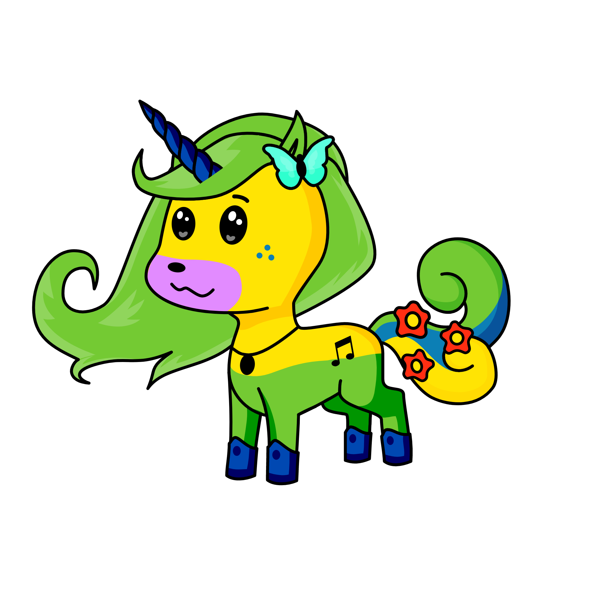 Melody, the unicorn